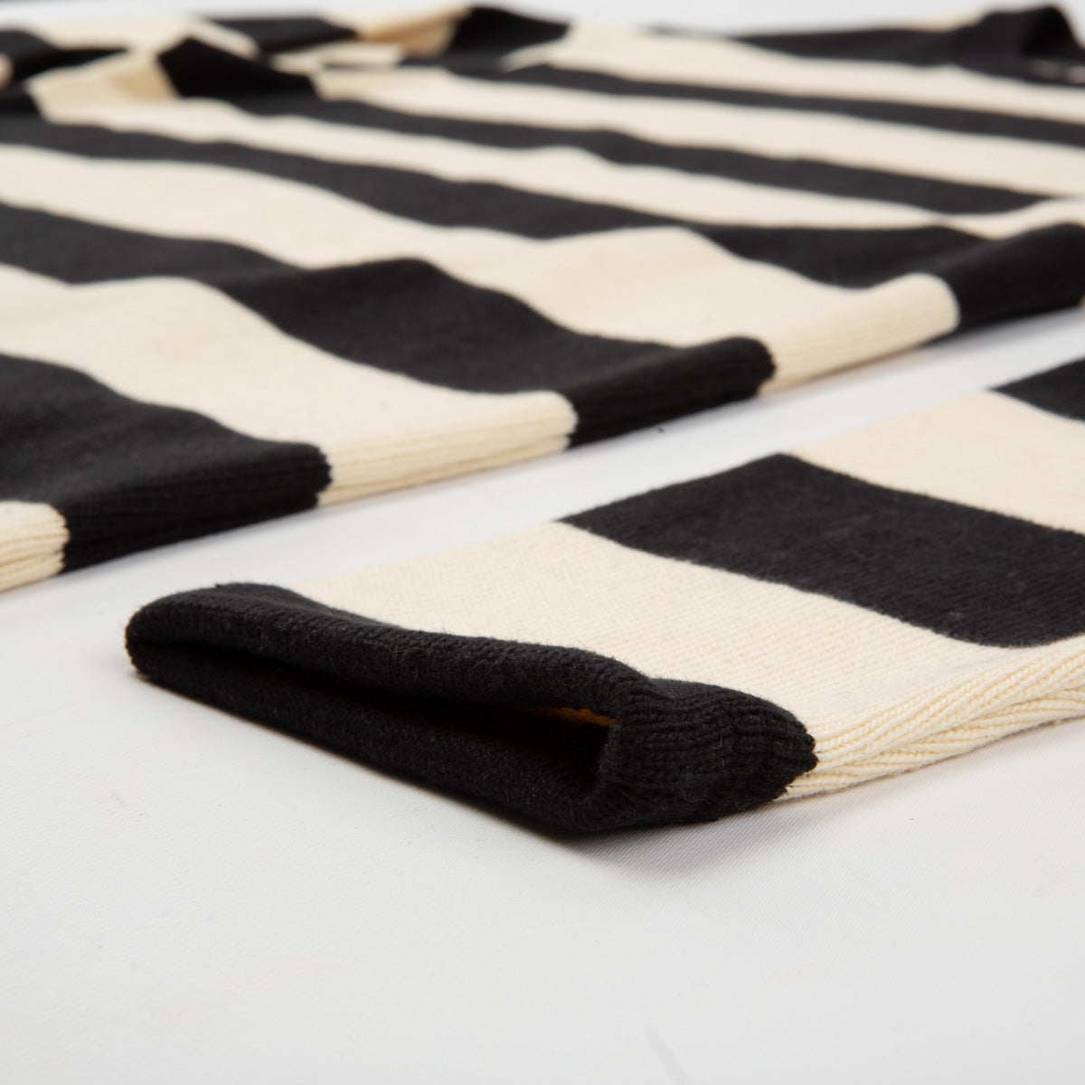 The Real McCoy's Buco Heavy Stripe Racing Jersey - White/Black - Standard & Strange