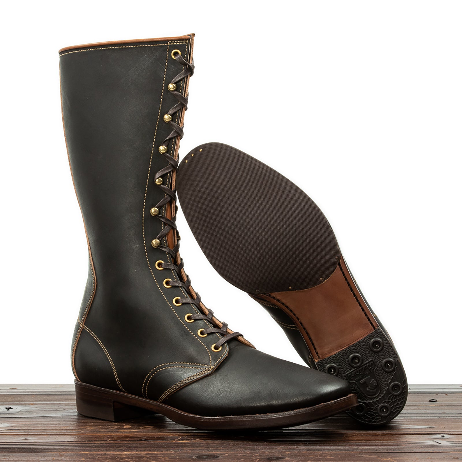 Clinch Boots Hi-Liner Boots - Black Overdyed Latigo - CN-S Last - Standard & Strange