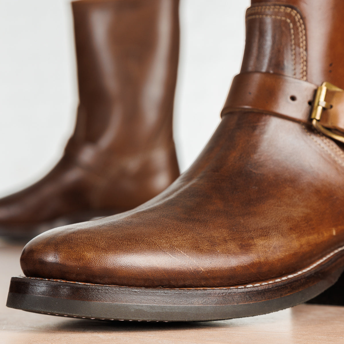 Clinch Boots Engineer Boot - Natural Horsebutt - CN Wide Last - Standard & Strange