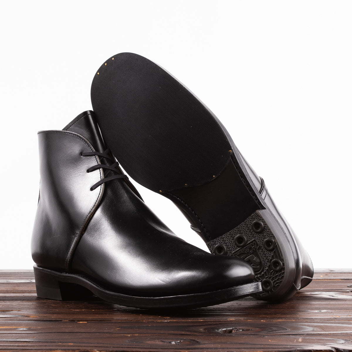 Clinch Boots George Boots - Black Overdyed Kip - CN-Wide Last - Standard & Strange