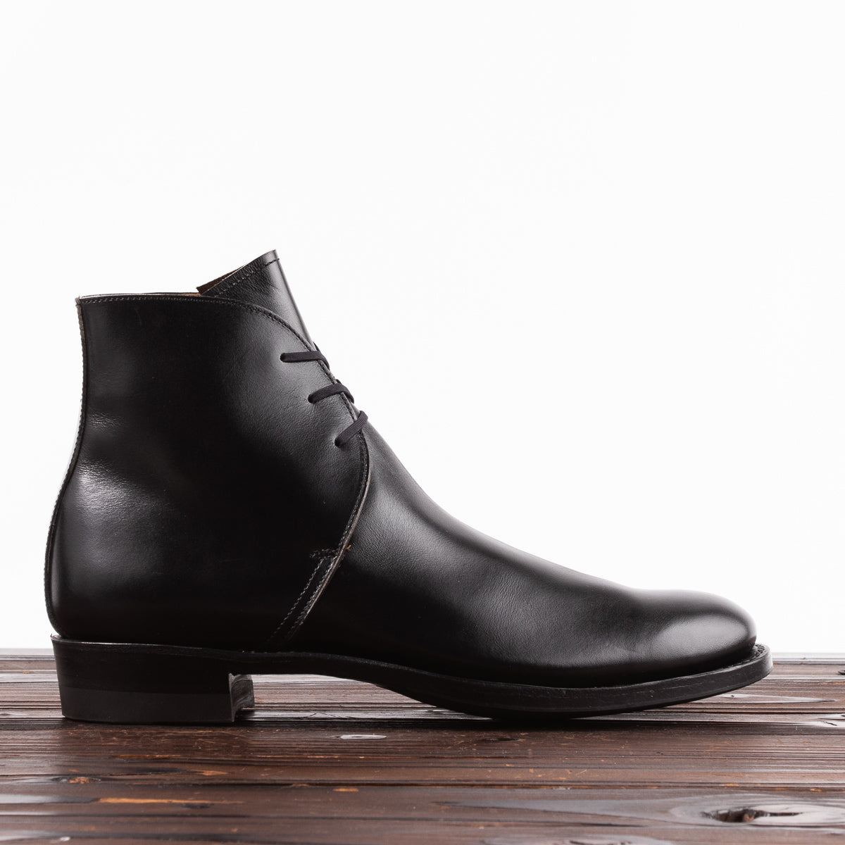 Clinch Boots George Boots - Black Overdyed Kip - CN-Wide Last - Standard & Strange