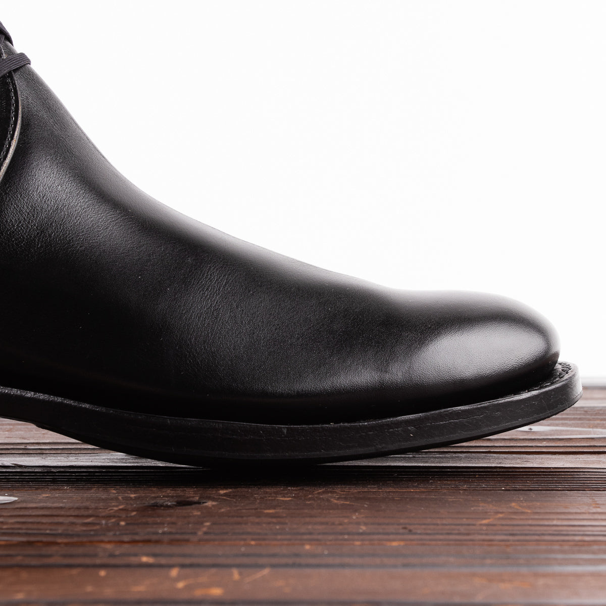 Clinch Boots George Boots - Black Overdyed Kip - CN-Wide Last - Standard & Strange