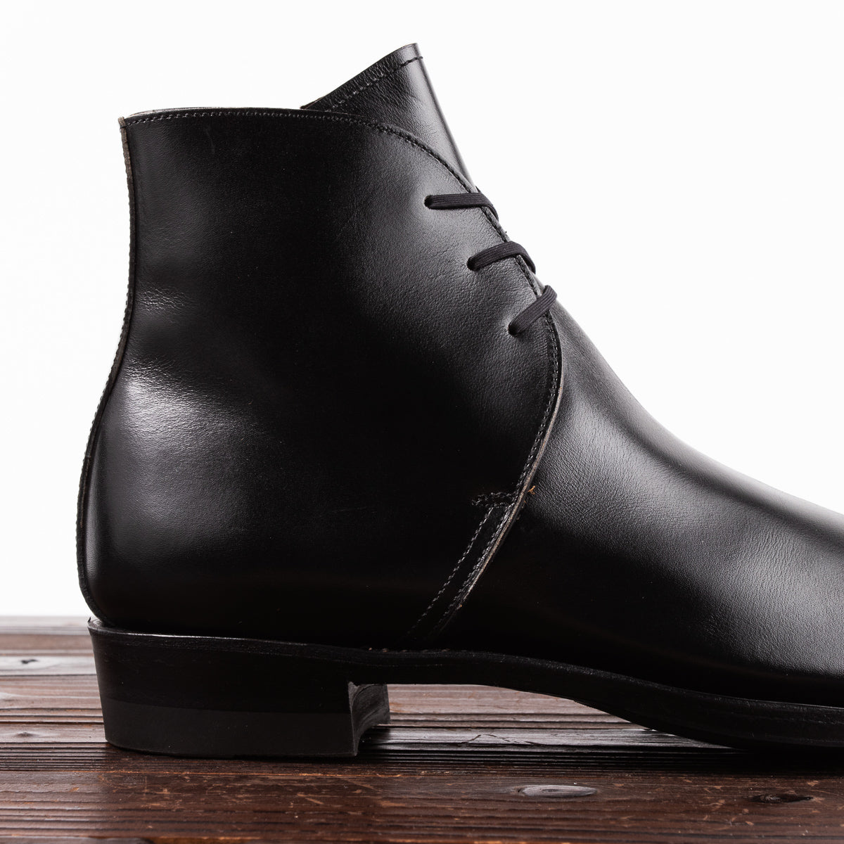 Clinch Boots George Boots - Black Overdyed Kip - CN-Wide Last - Standard & Strange