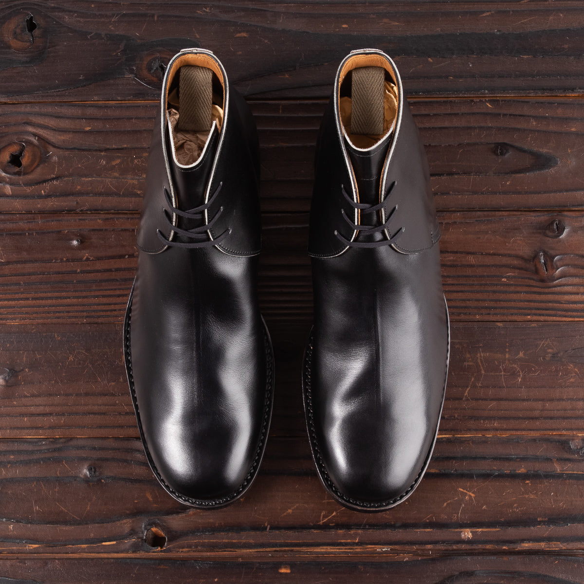 Clinch Boots George Boots - Black Overdyed Kip - CN-Wide Last - Standard & Strange