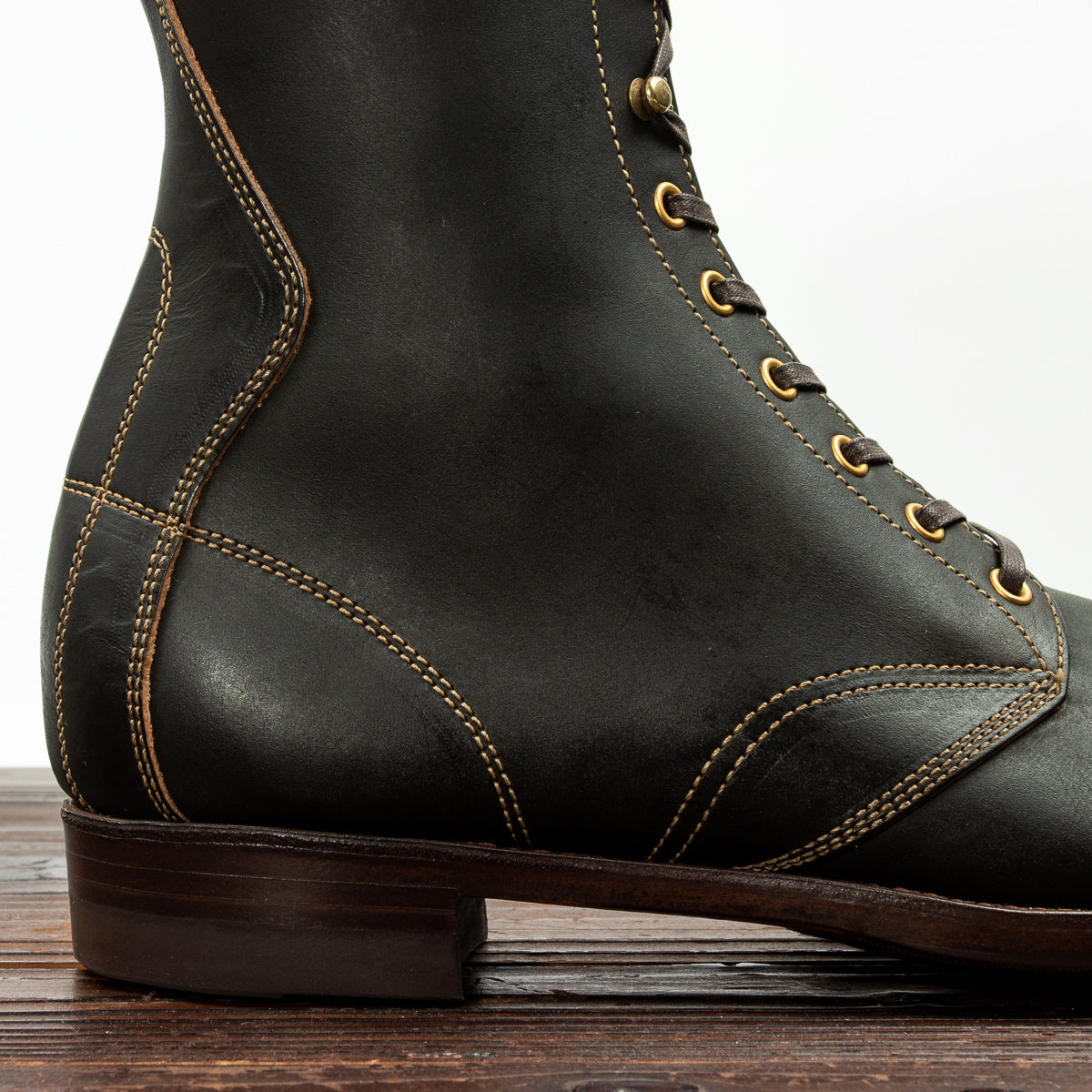 Clinch Boots Hi-Liner Boots - Black Overdyed Latigo - CN-S Last - Standard & Strange
