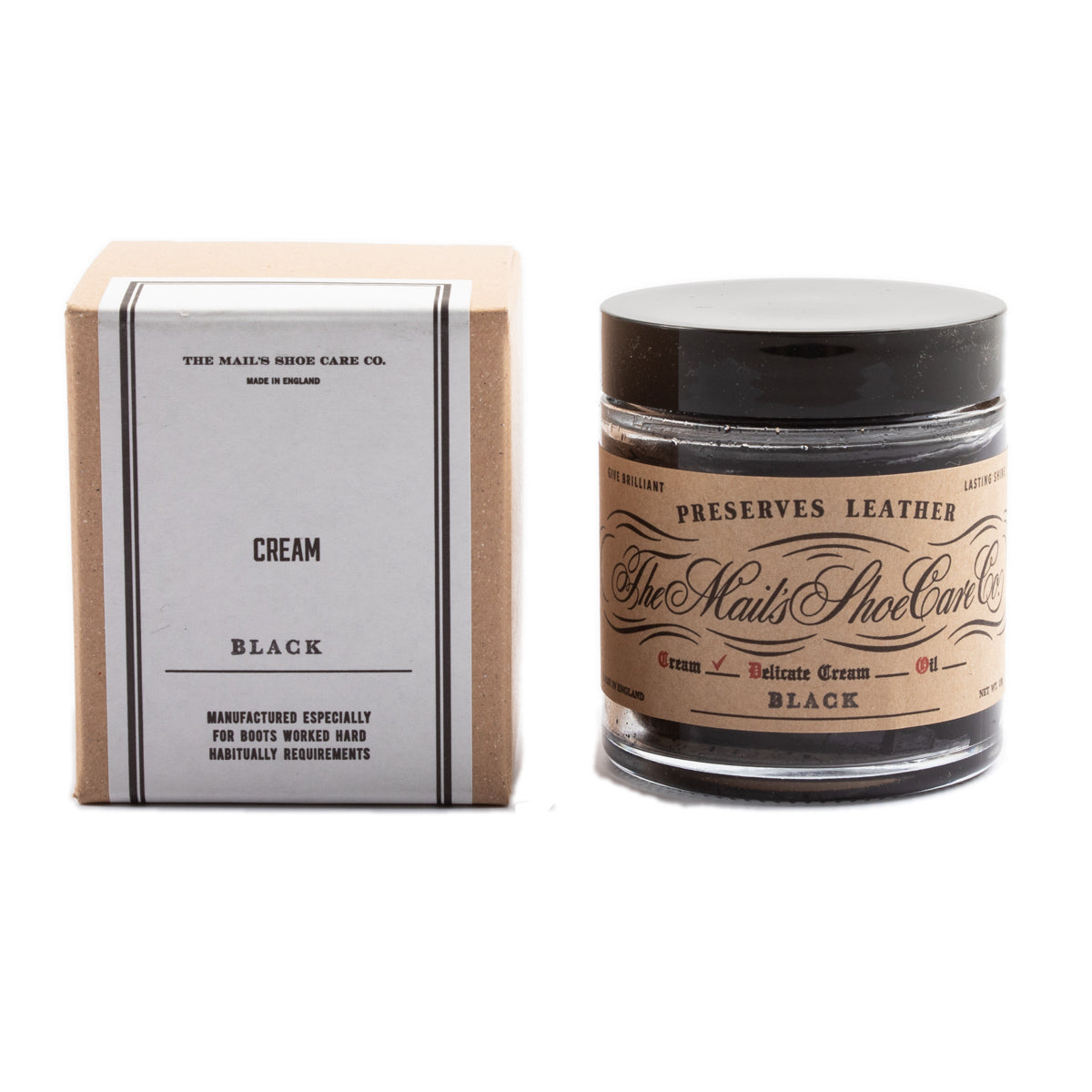 Clinch Boots The Mail's Shoe Care Co - Black Cream - Standard & Strange