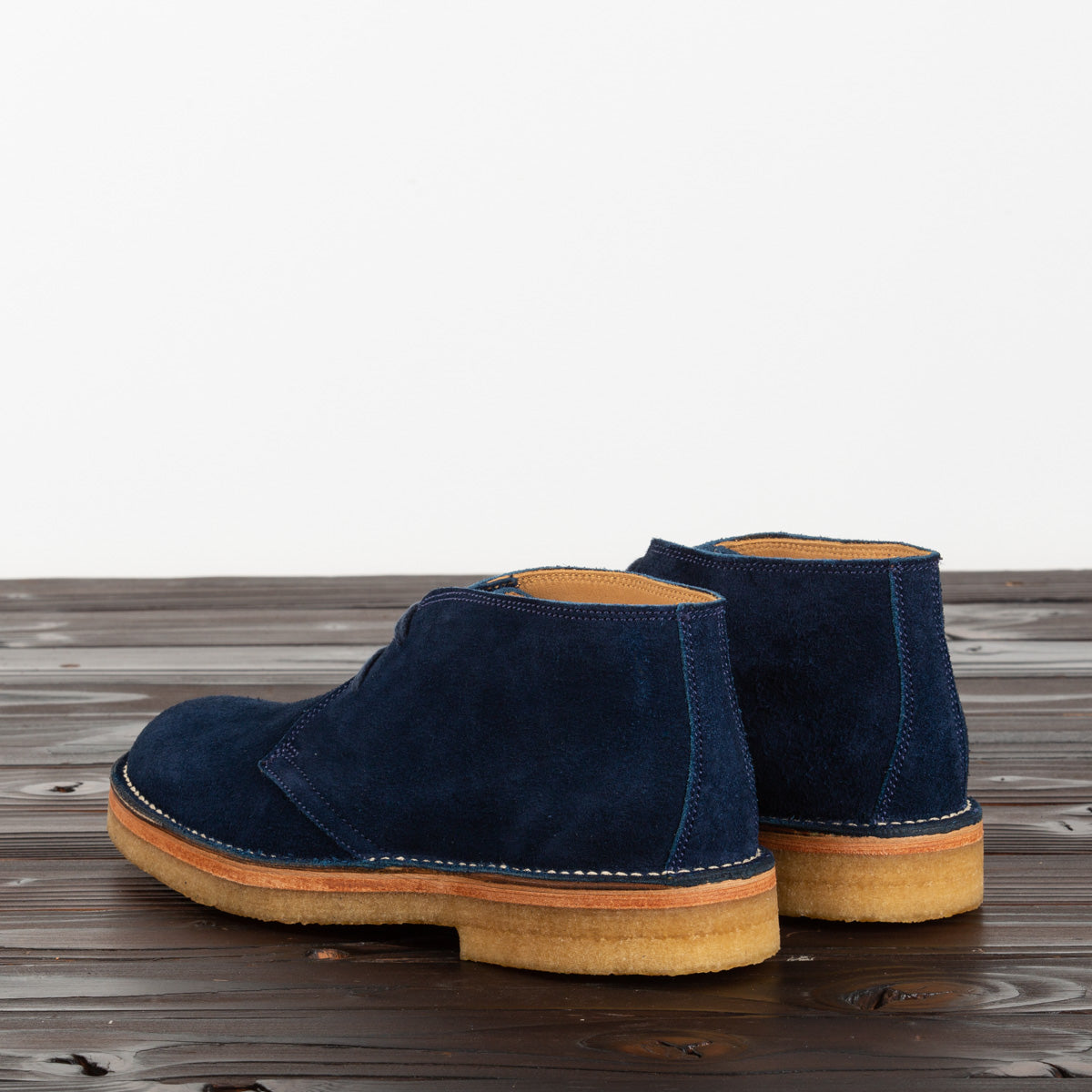 John Lofgren Desert Boots - Navy - Standard & Strange