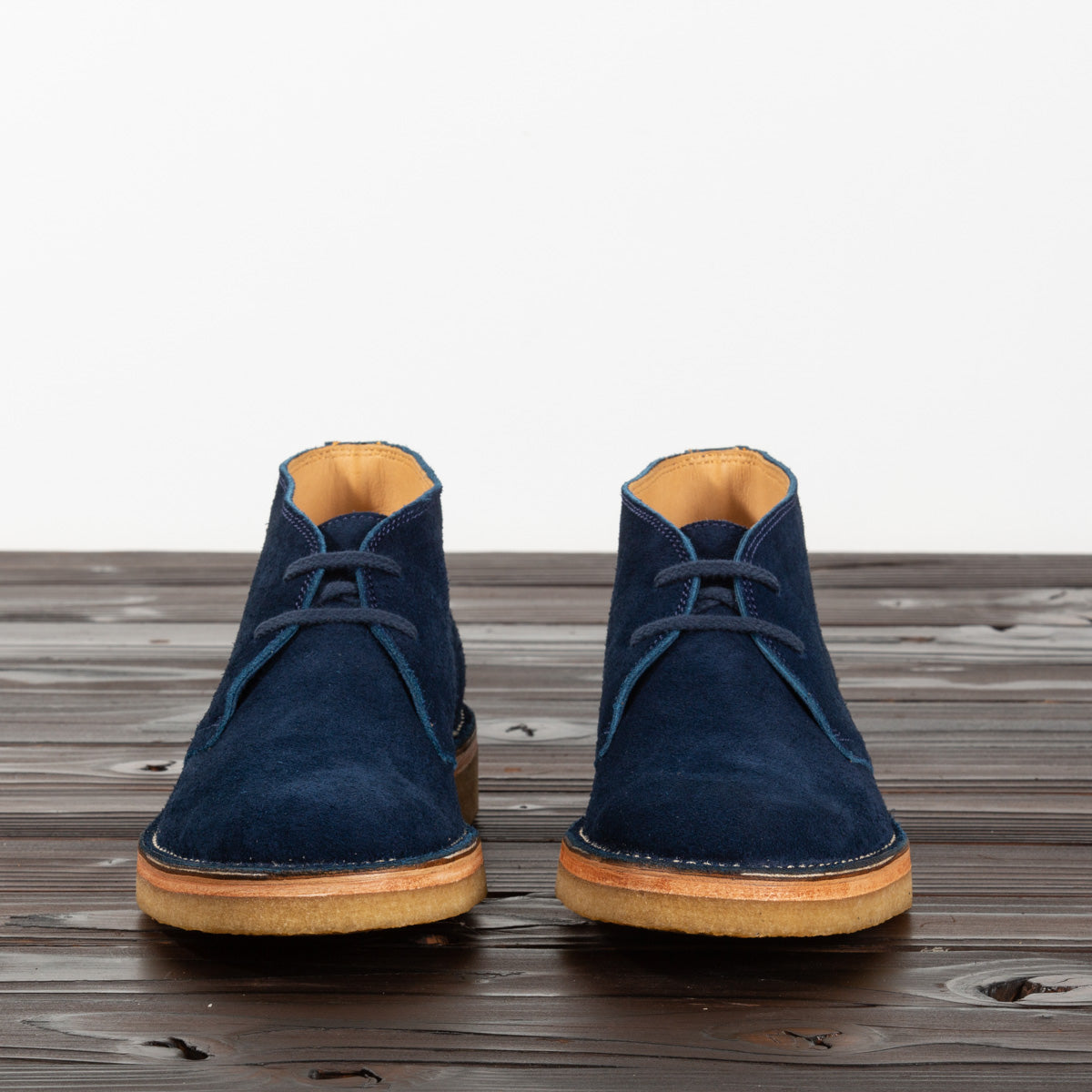 John Lofgren Desert Boots - Navy - Standard & Strange