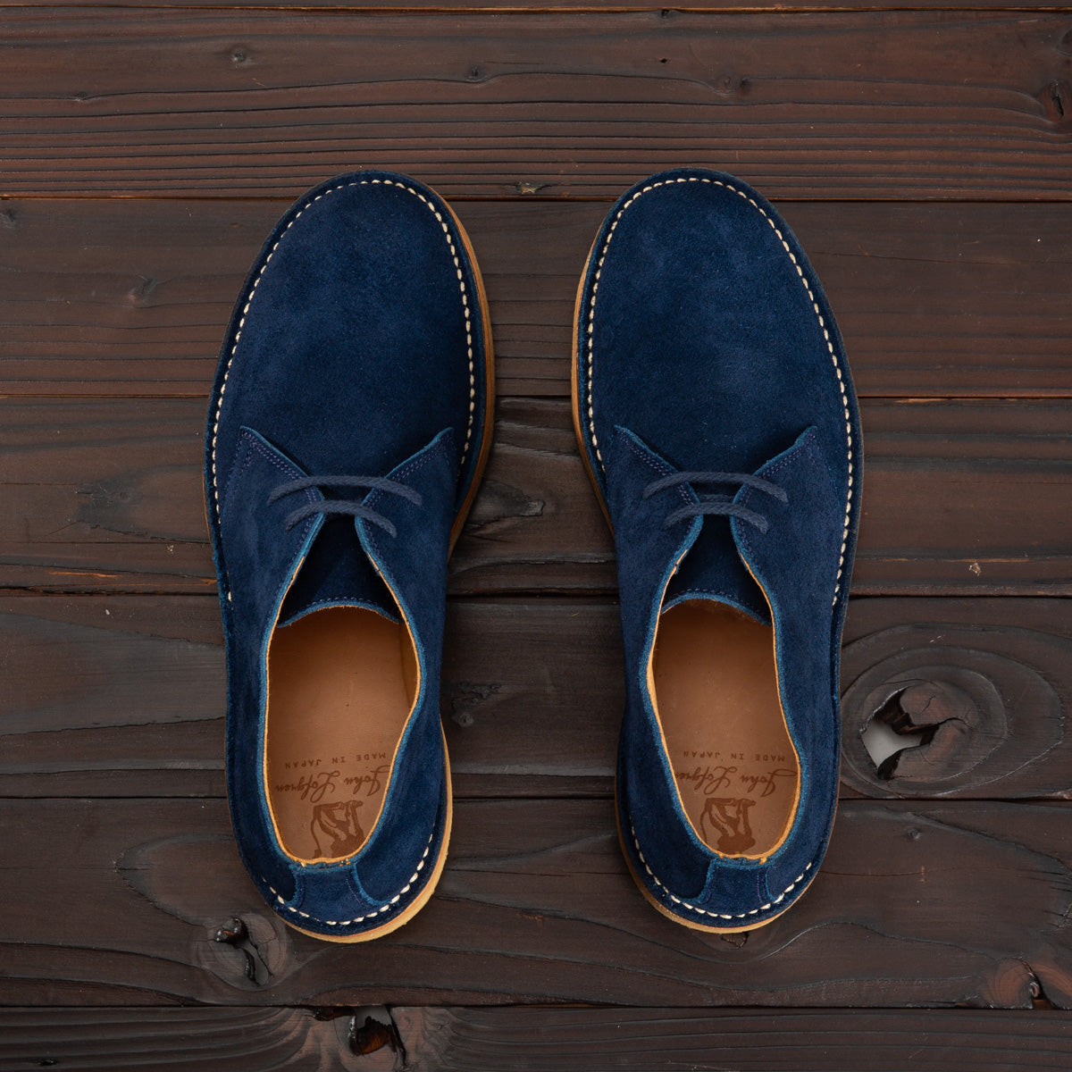 John Lofgren Desert Boots - Navy - Standard & Strange
