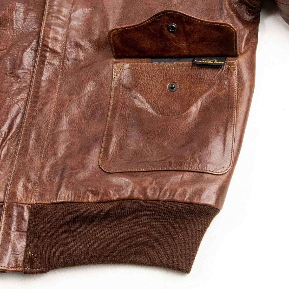 Eastman Leather Clothing Type A-2 Leather Jacket - 100th Bomb Group Chapel in the Flak - Standard & Strange