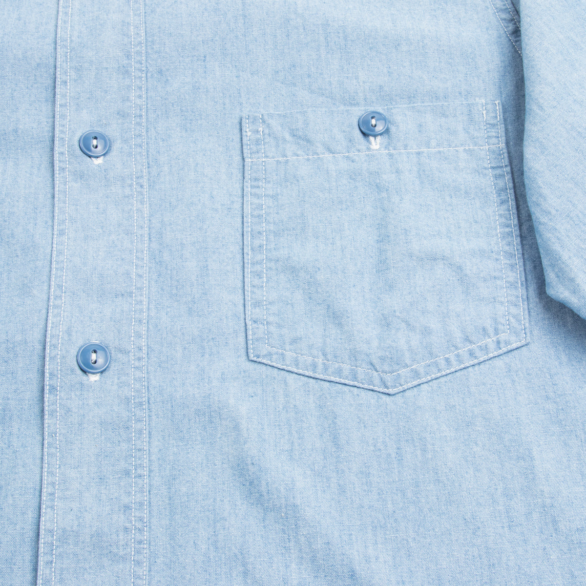 Eastman Leather Clothing USN Chambray Shirt - Blue - Standard & Strange