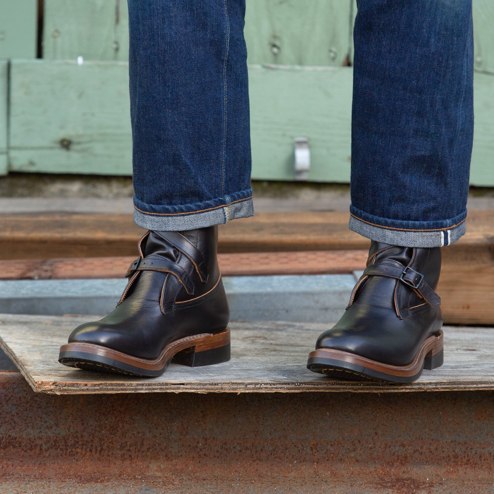 Eastman Leather Clothing Tanker Boots - Black Horsehide - Standard & Strange