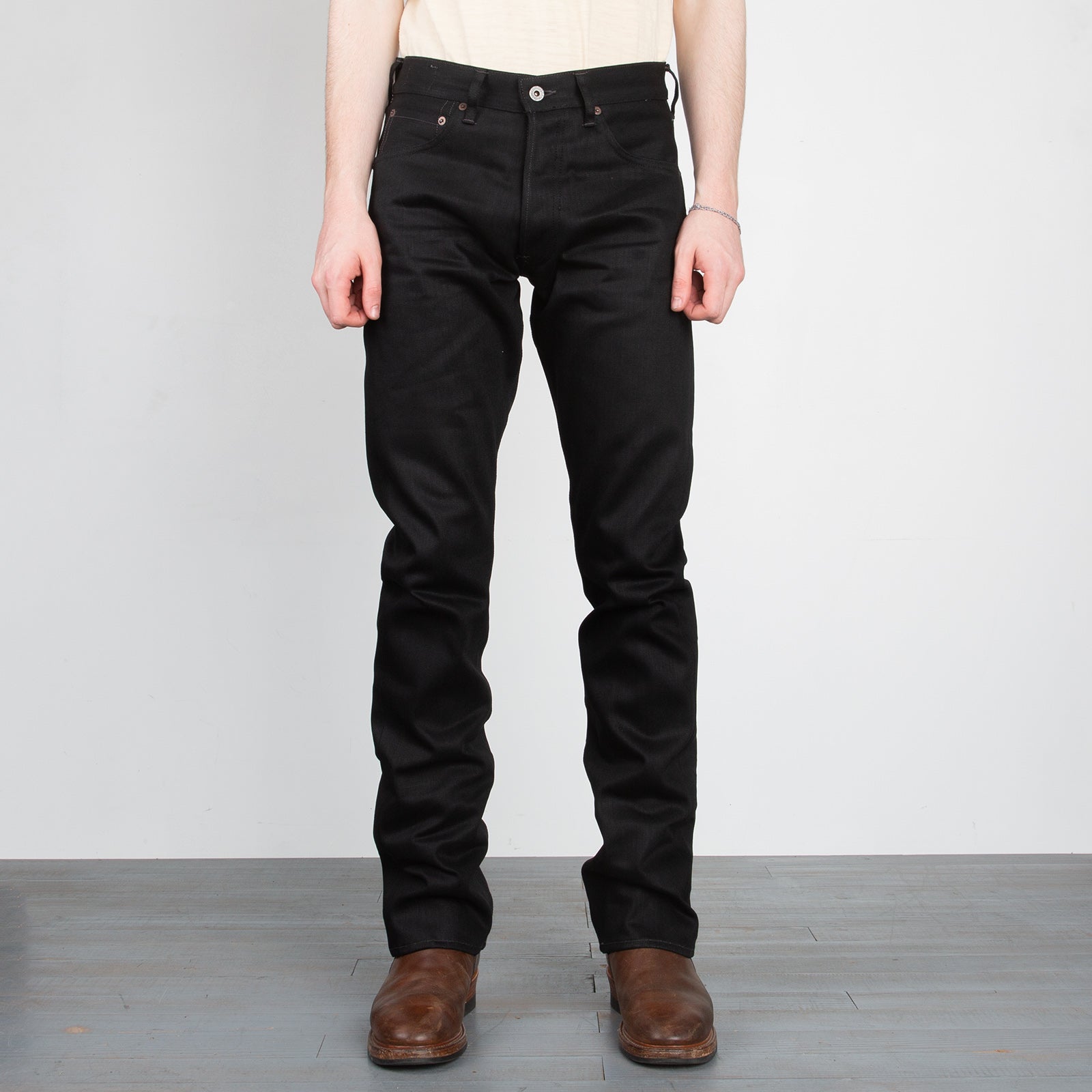 Indigofera Hawk Bootcut Fit - 14oz Gunpowder Black Selvedge - Standard & Strange