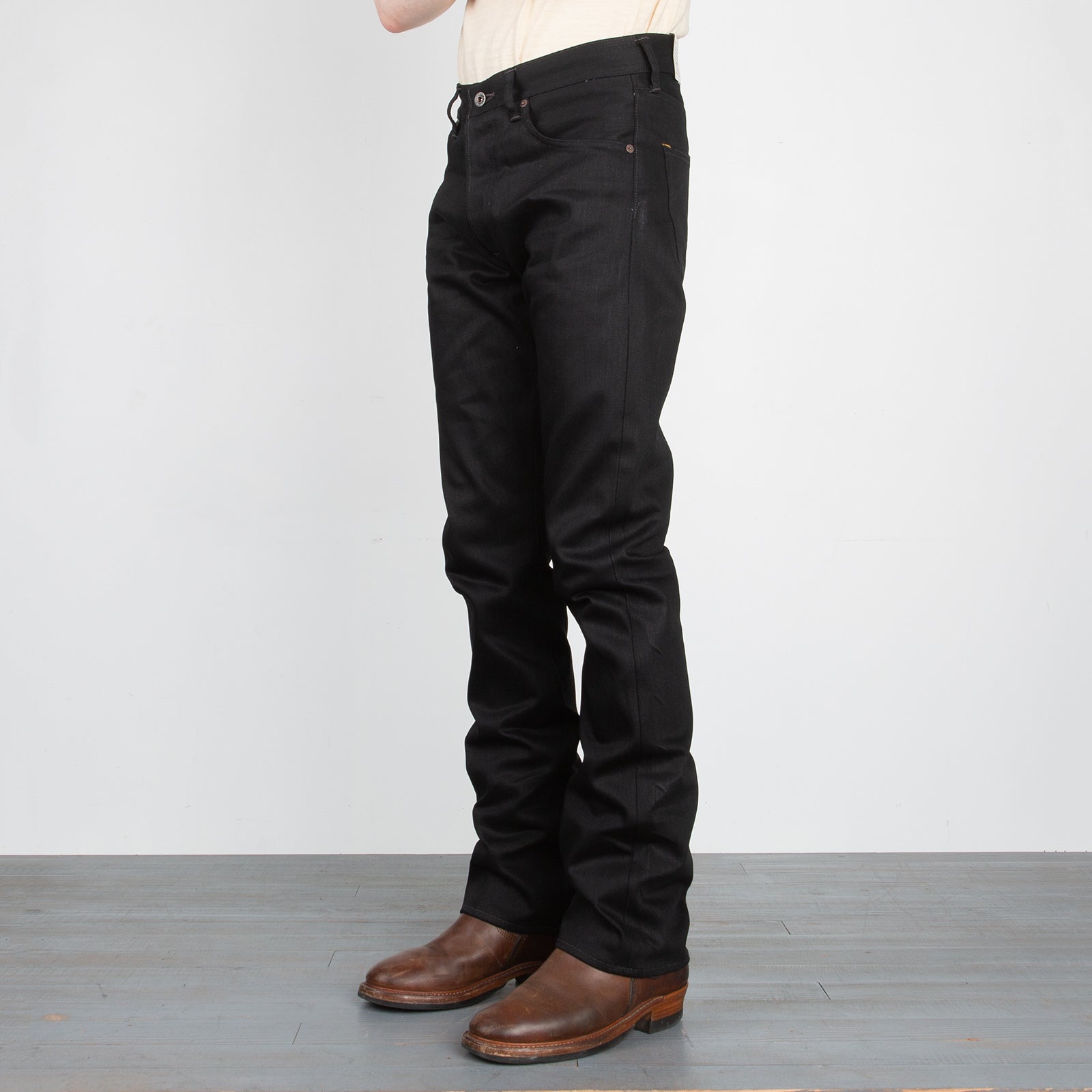 Indigofera Hawk Bootcut Fit - 14oz Gunpowder Black Selvedge - Standard & Strange