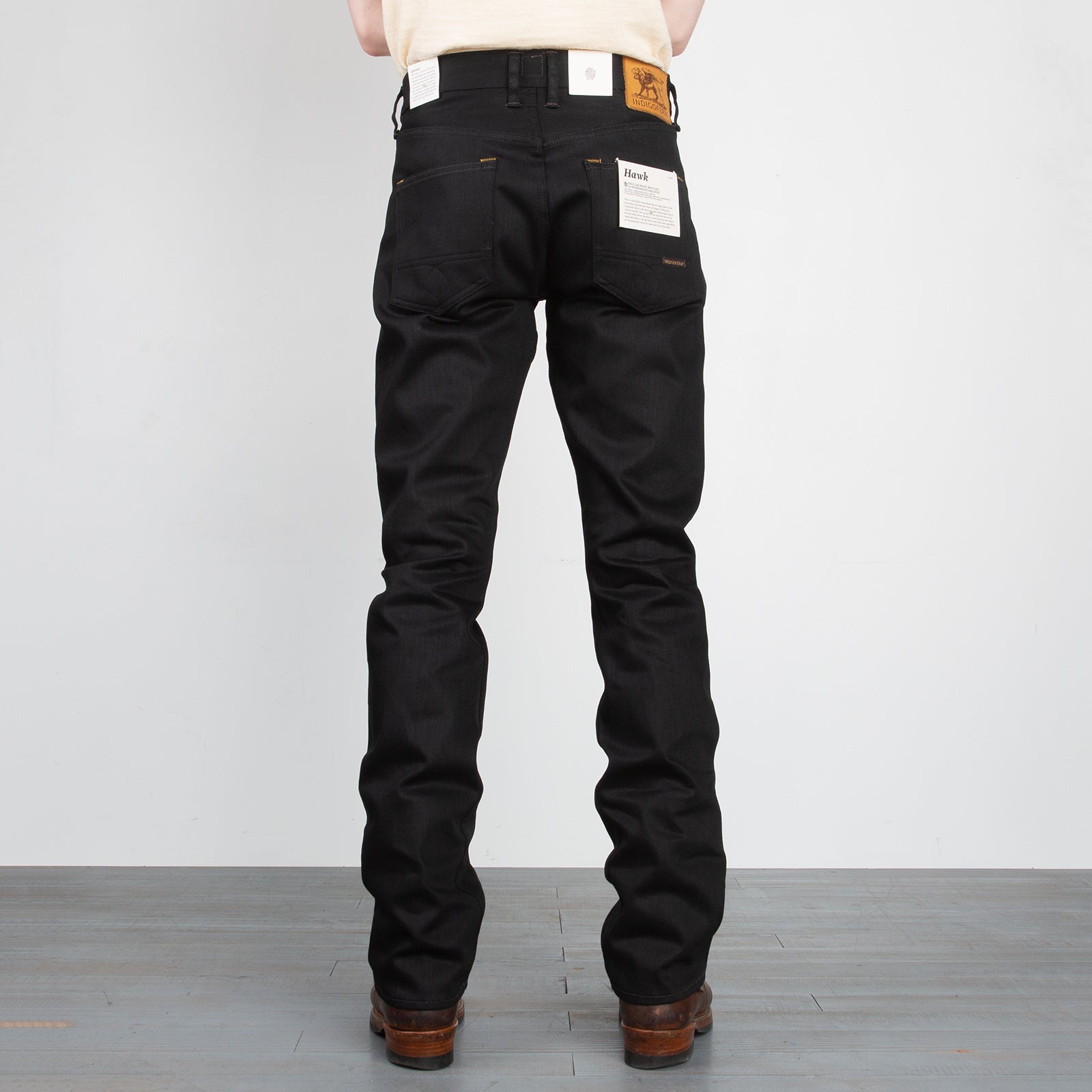 Indigofera Hawk Bootcut Fit - 14oz Gunpowder Black Selvedge - Standard & Strange