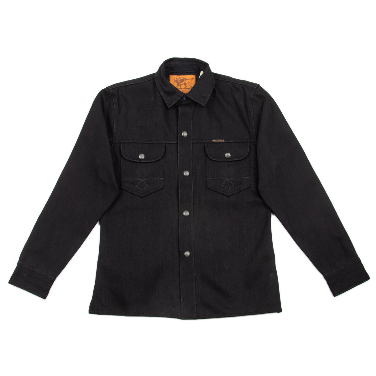 Indigofera Copeland Slim Fit Jacket - 14oz Black Gunpowder Selvedge - Standard & Strange