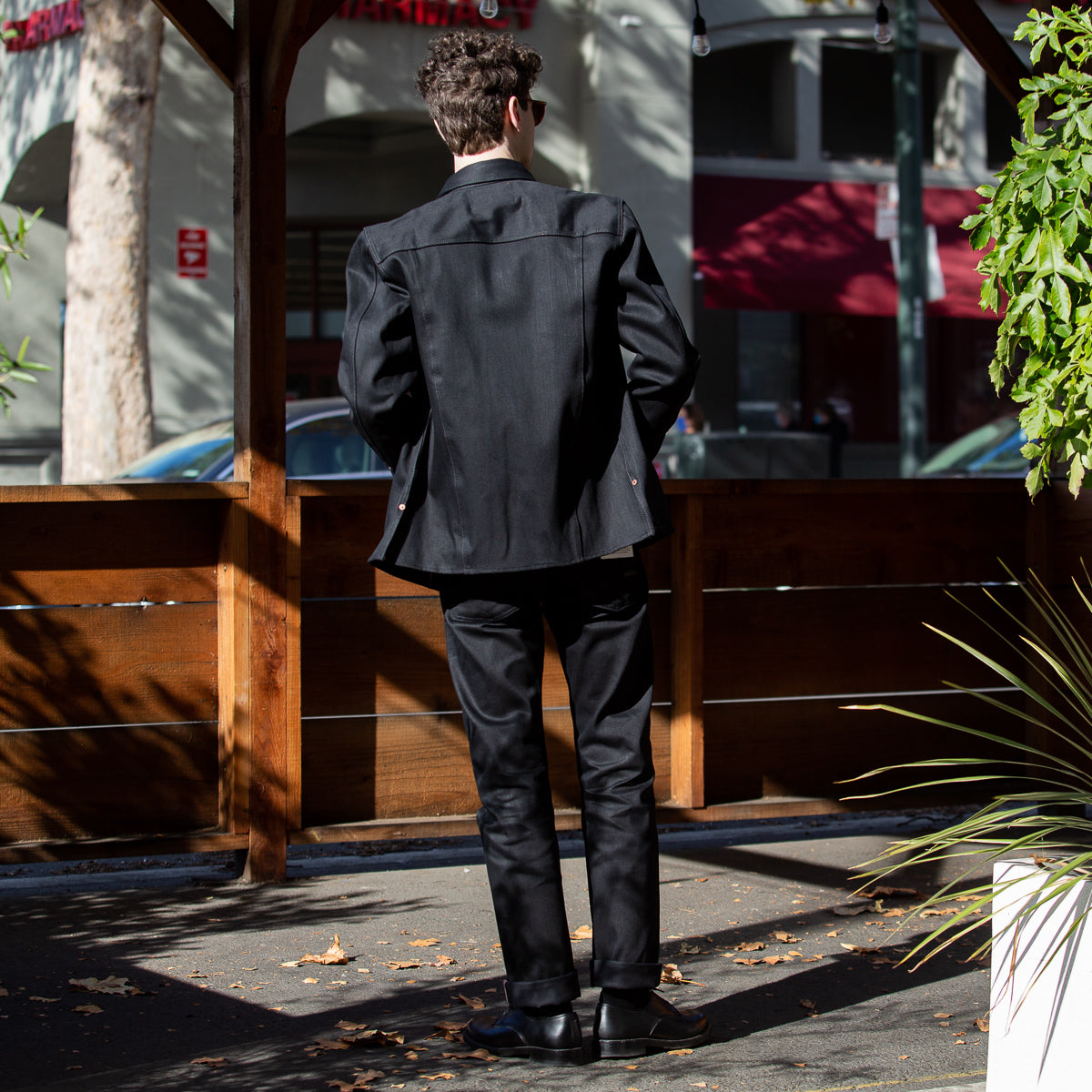 Indigofera Copeland Slim Fit Jacket - 14oz Black Gunpowder Selvedge - Standard & Strange