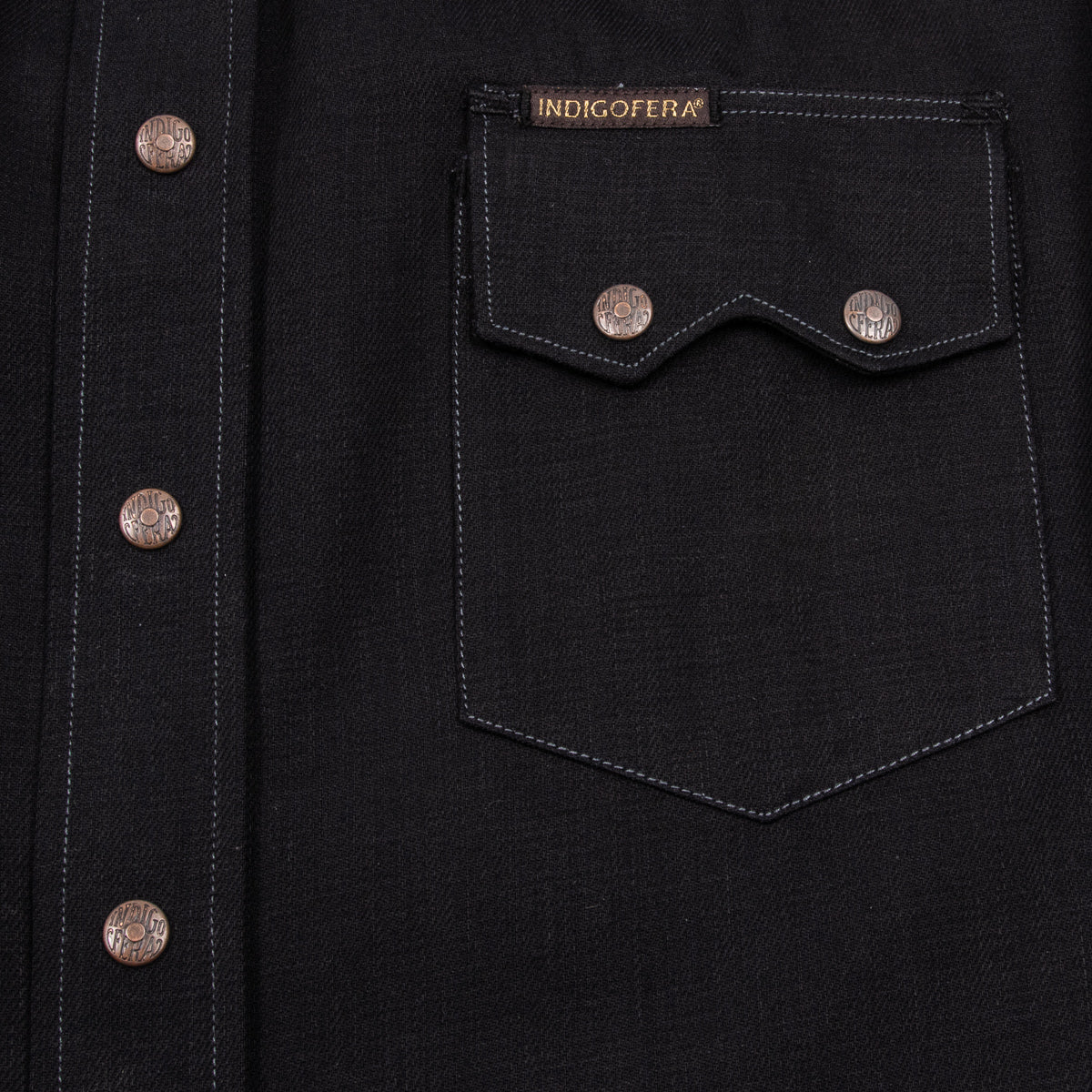 Indigofera Ryman Shirt - Black Denim - Standard & Strange