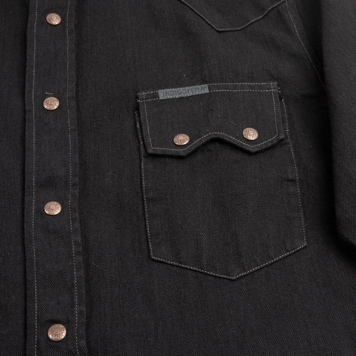 Indigofera Ryman Shirt - Black Denim Rinsed - Standard & Strange