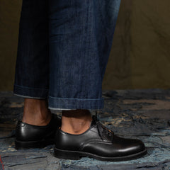 John Lofgren USN Low Quarter Shoes - Black Calfskin - Standard & Strange