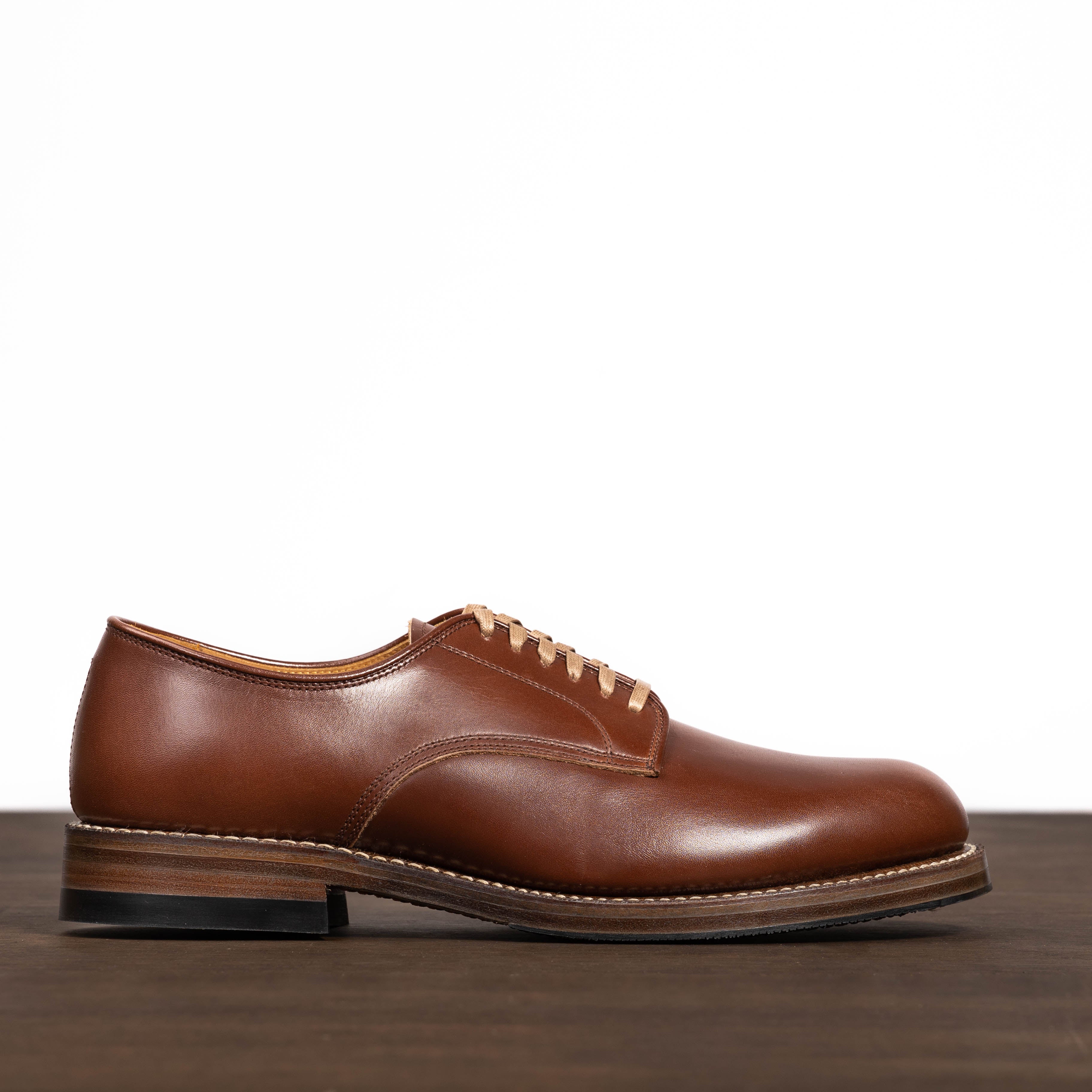 John Lofgren USN Low Quarter Shoes - Russet Brown Calfskin - Standard & Strange