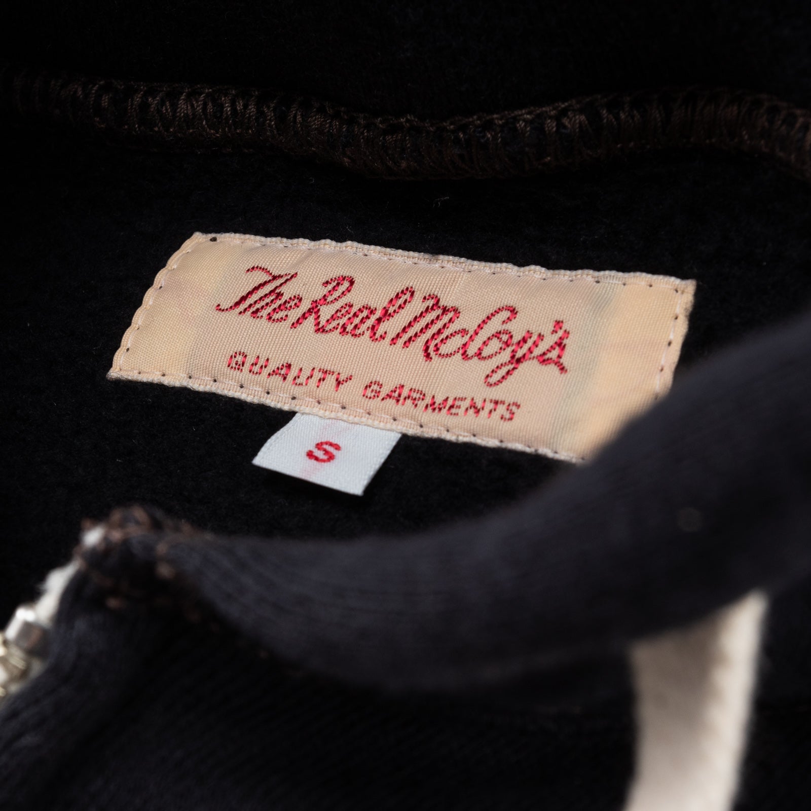 The Real McCoy's Loopwheel Full Zip Hoodie - Black - Standard & Strange