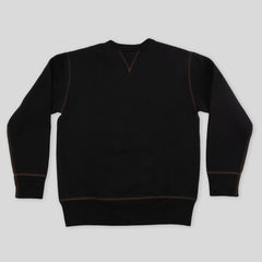 The Real McCoy's Loopwheel Crewneck Sweatshirt - Black - Standard & Strange