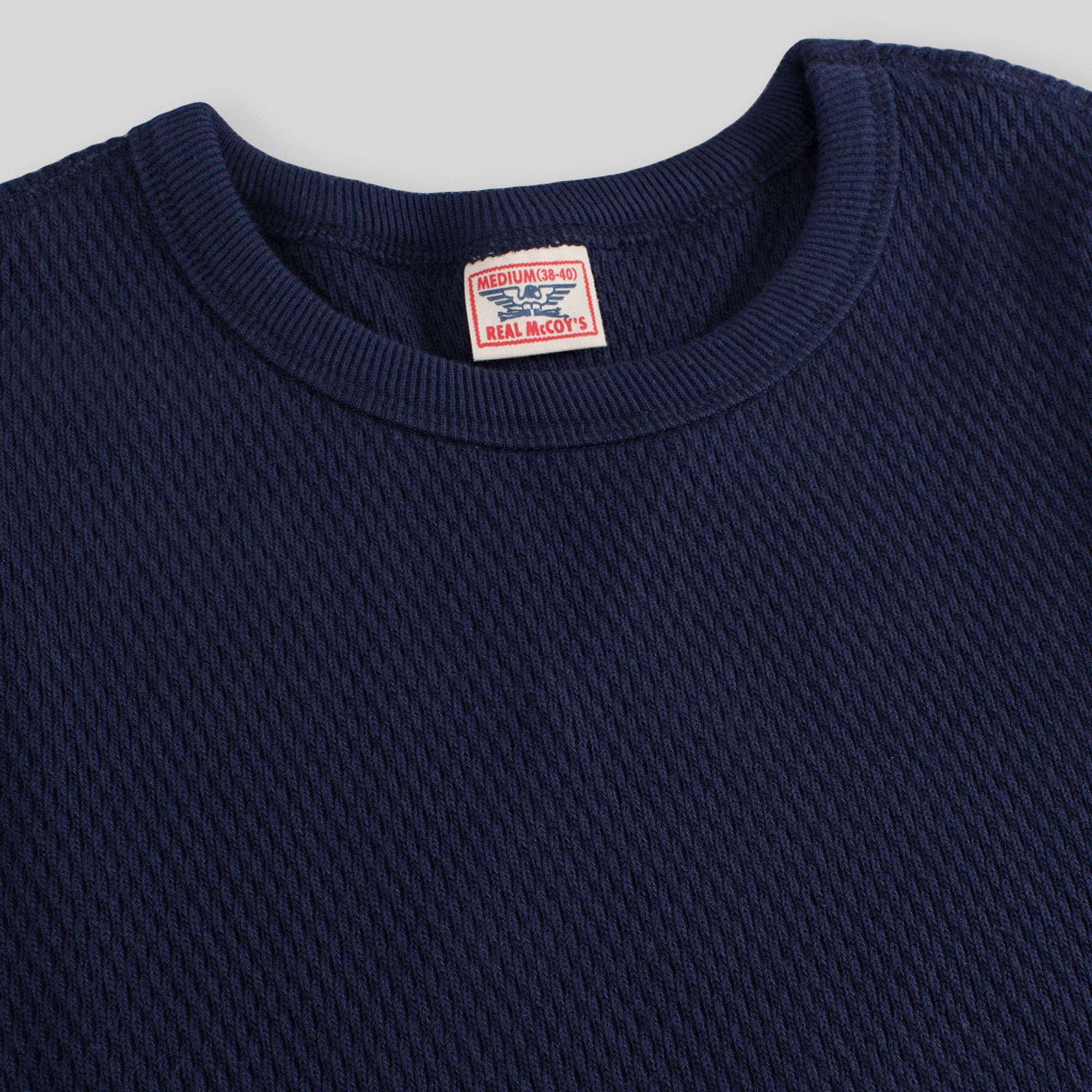 The Real McCoy's Military Thermal Shirt - Navy - Standard & Strange