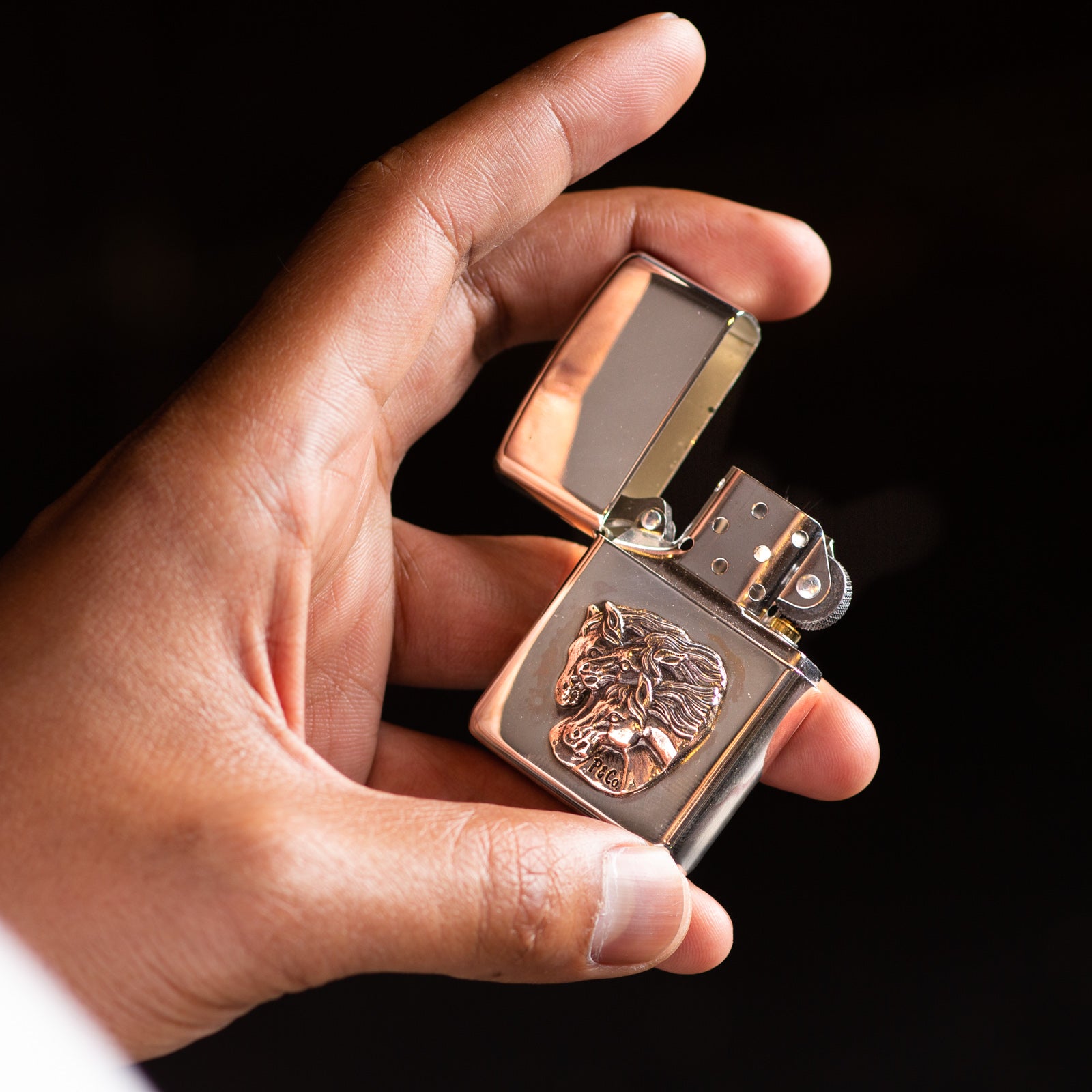 Peanuts & Co Pharaoh's Horses Zippo - Silver - Standard & Strange