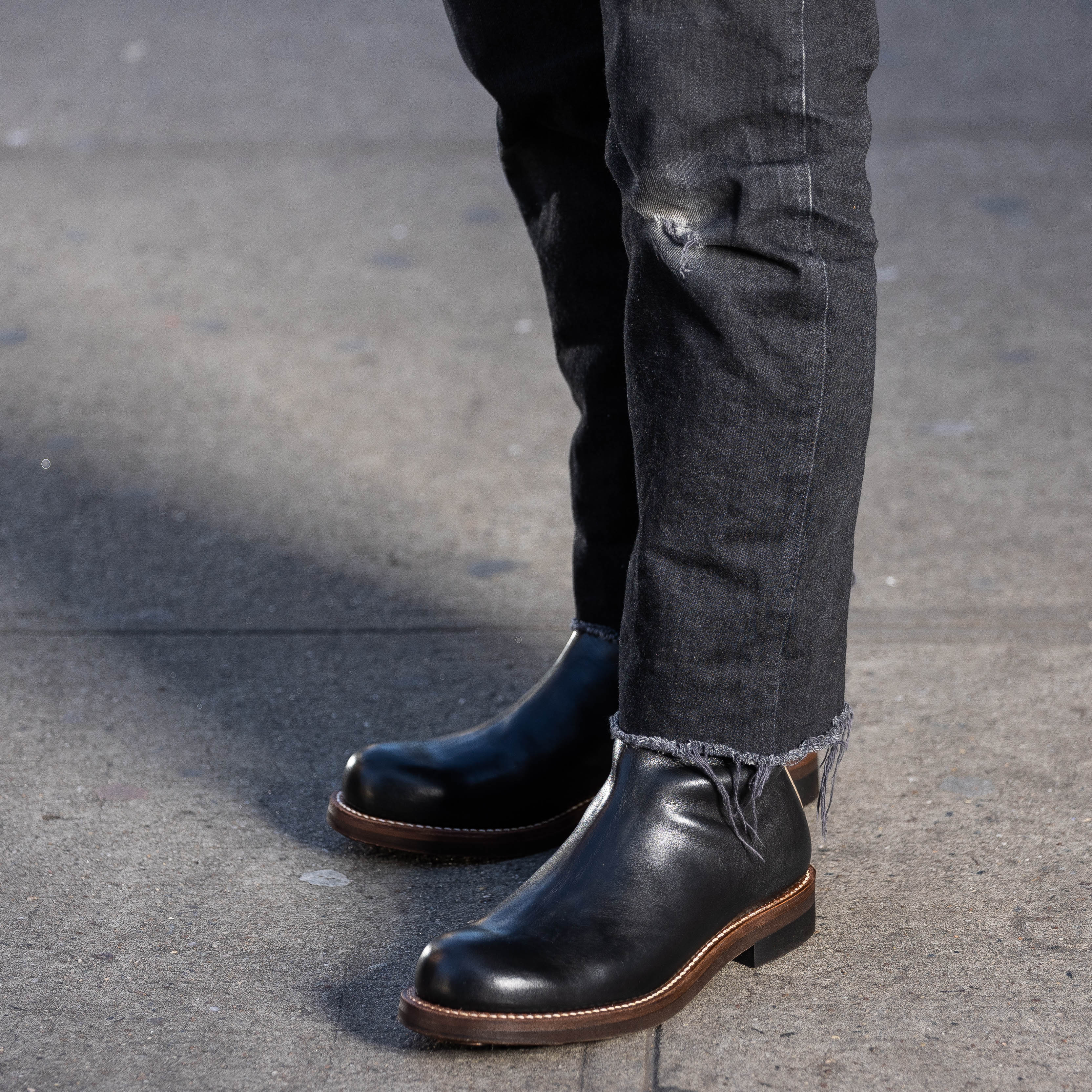 Rolling Dub Trio Casper Side Zip Boot - Black CXL - Standard & Strange