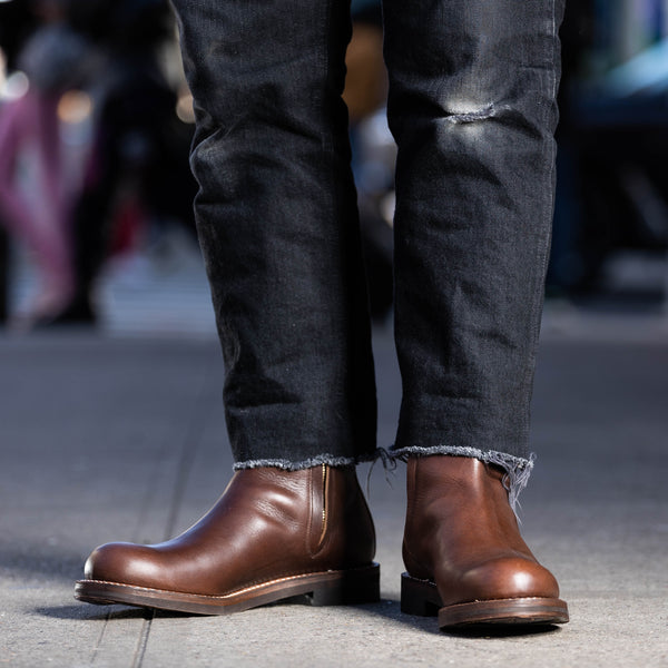 Rolling Dub Trio Casper Side Zip Boot - Brown Oil - Standard