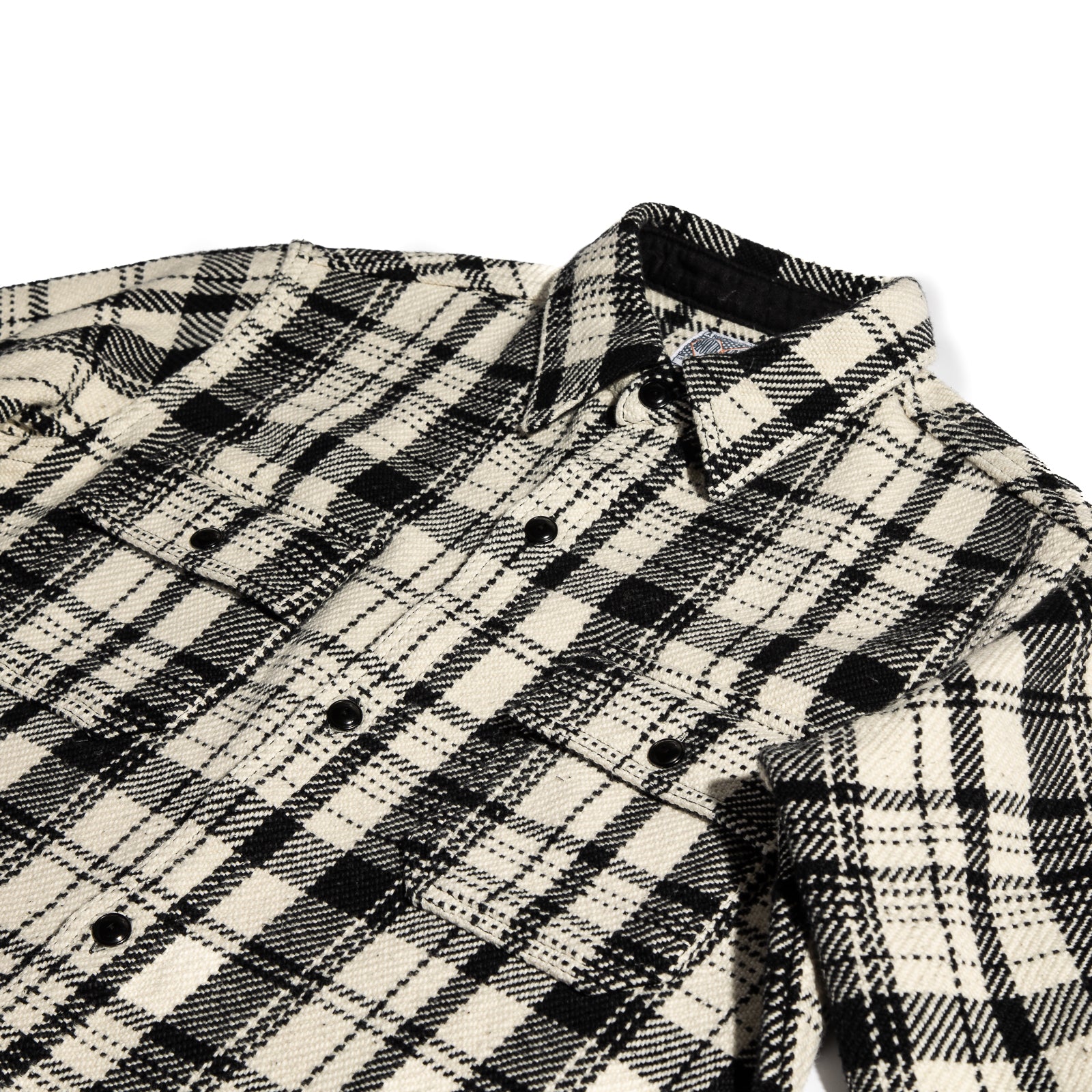 The Real McCoy's 8HU Heavy Weight Flannel Shirt - White - Standard & Strange