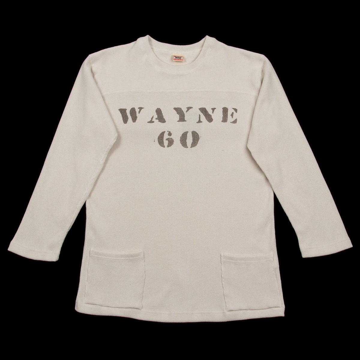 The Real McCoy's Military Football Tee / Wayne - Milk