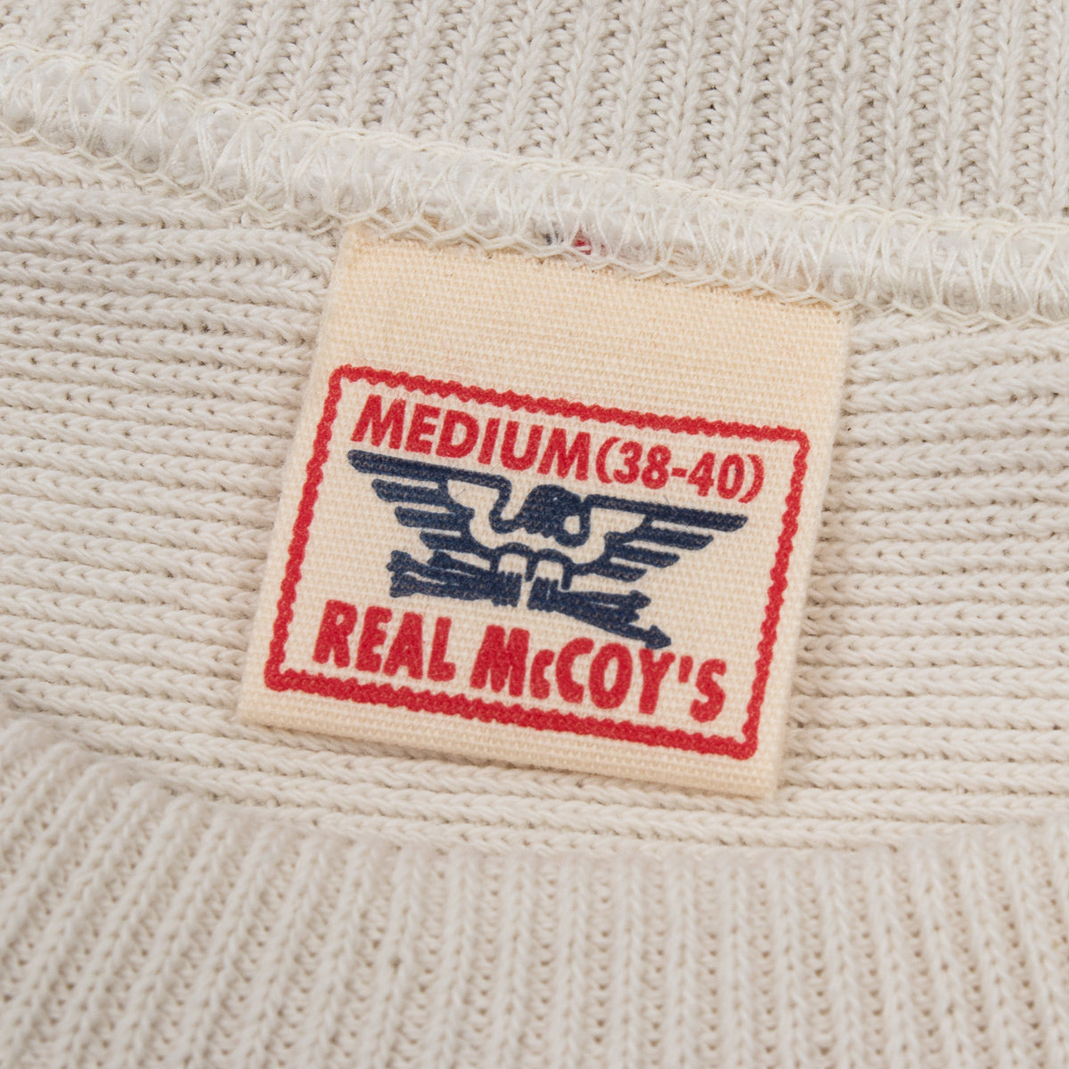 The Real McCoy's Military Football Tee / Wayne - Milk - Standard & Strange