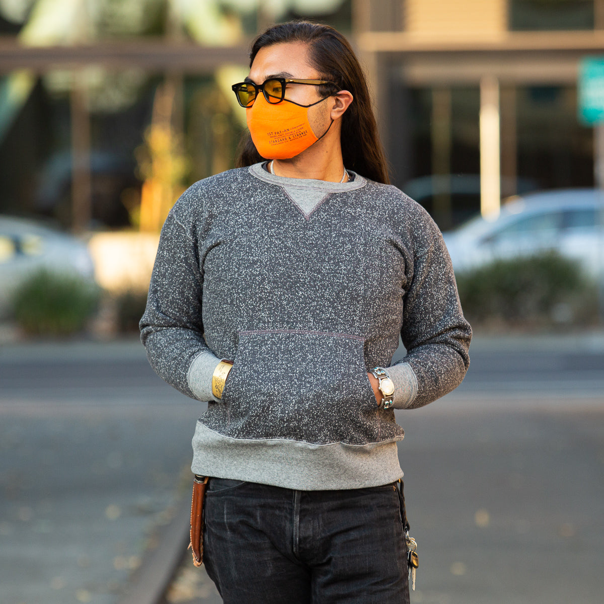 The Real McCoy's Salt & Pepper Crewneck Sweatshirt - Standard & Strange