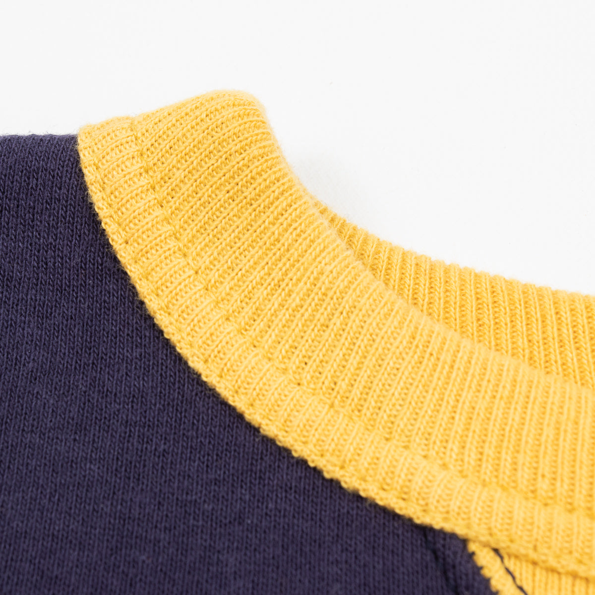 The Real McCoy's Loopwheel Crewneck Sweatshirt - Two-Tone Blue/Yellow - Standard & Strange