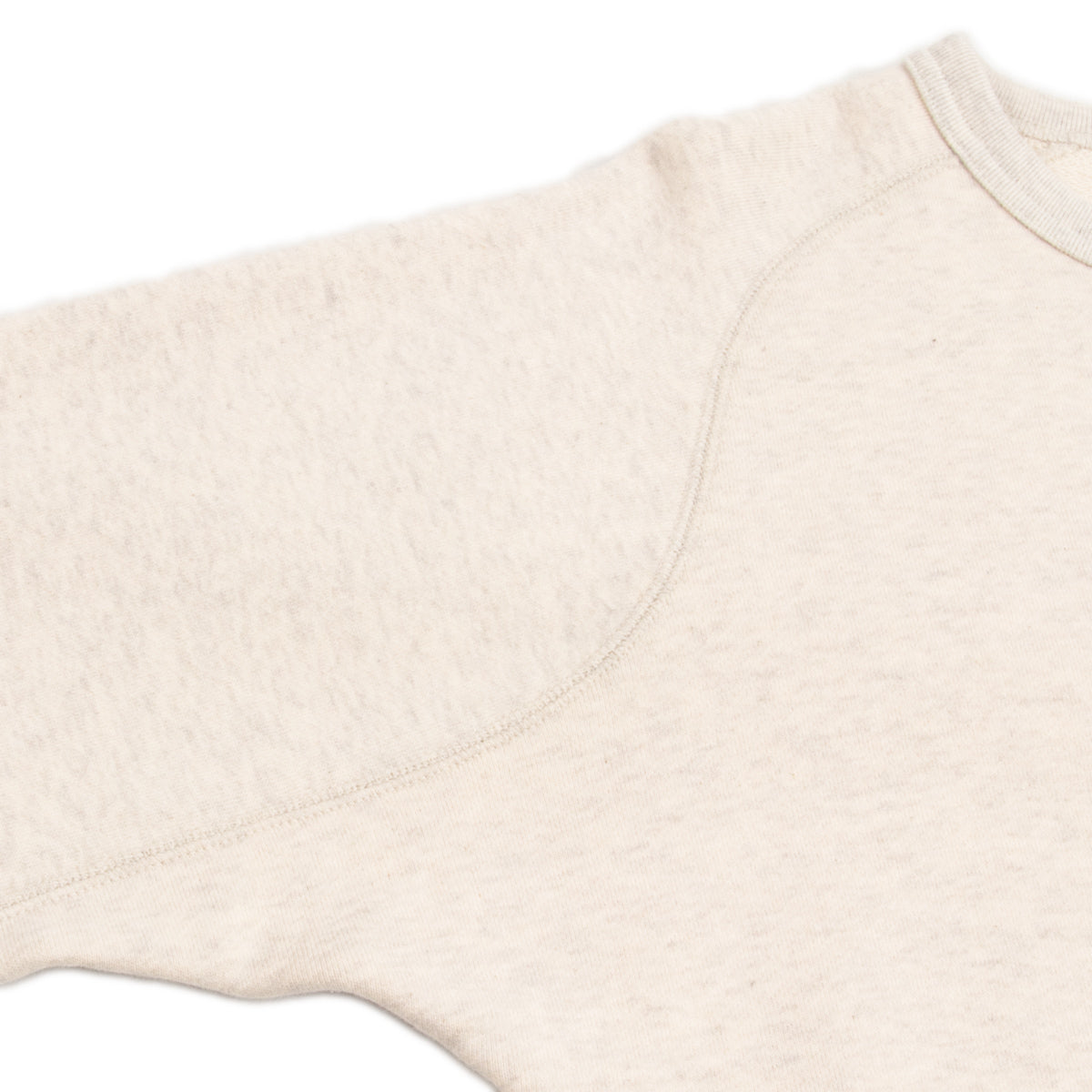 Standard & Strange Wakayama Special Loopwheel Raglan Crewneck Sweatshirt - Heather Gray - Standard & Strange