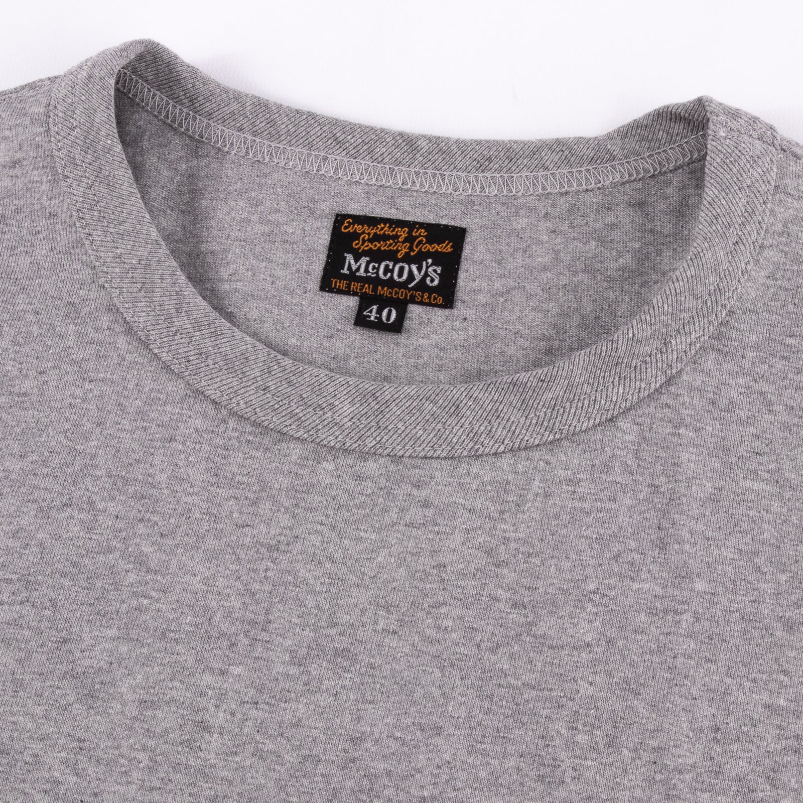 The Real McCoy's Short Sleeve Logo Tee - Gray - Standard & Strange