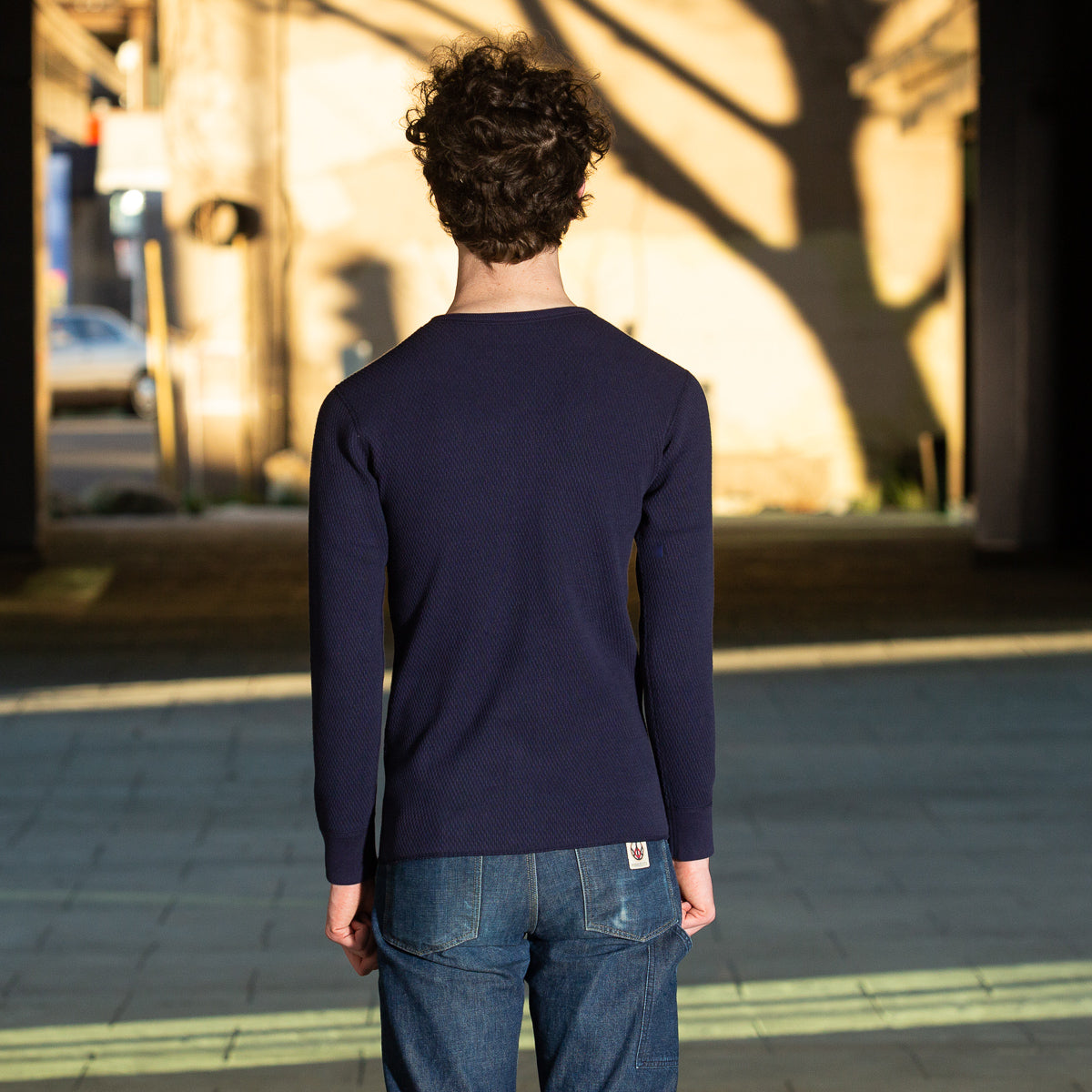 The Real McCoy's Military Thermal Shirt - Navy - Standard & Strange