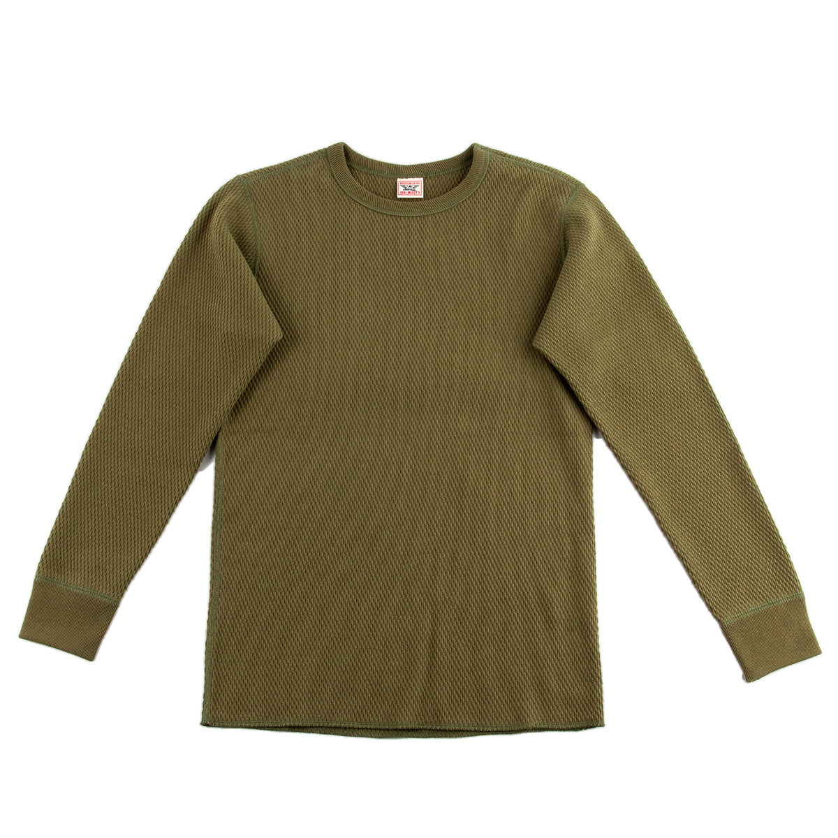 The Real McCoy's Military Thermal Shirt - Olive - Standard & Strange