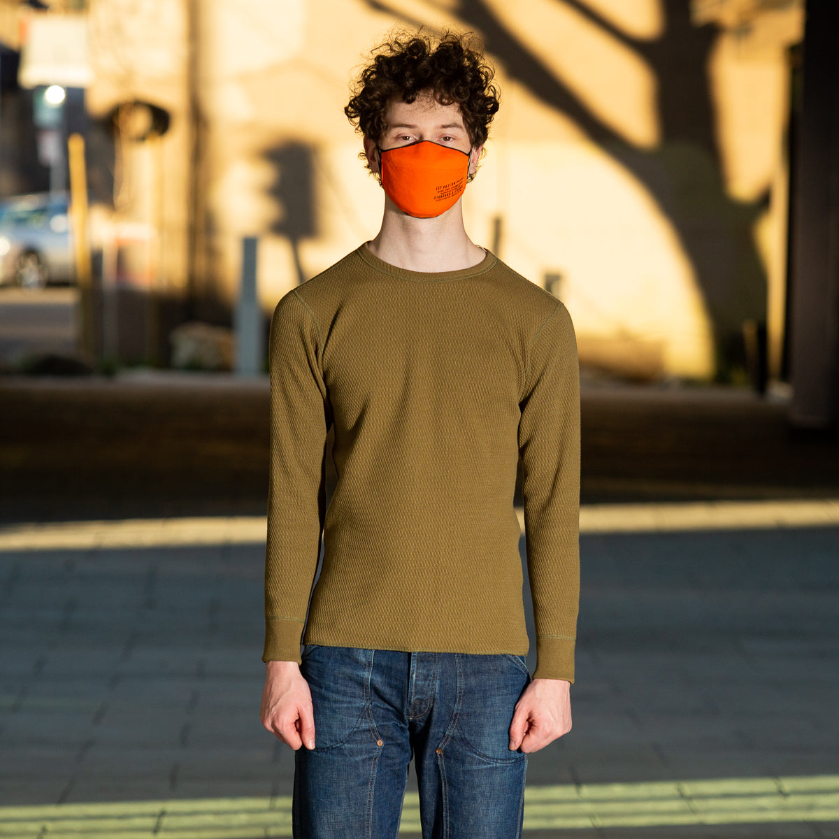 The Real McCoy's Military Thermal Shirt - Olive - Standard & Strange