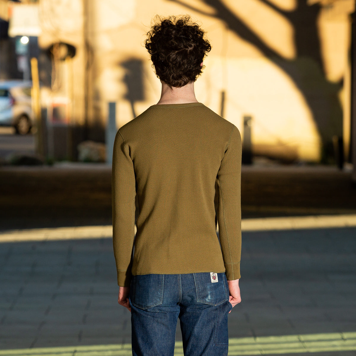 The Real McCoy's Military Thermal Shirt - Olive - Standard & Strange