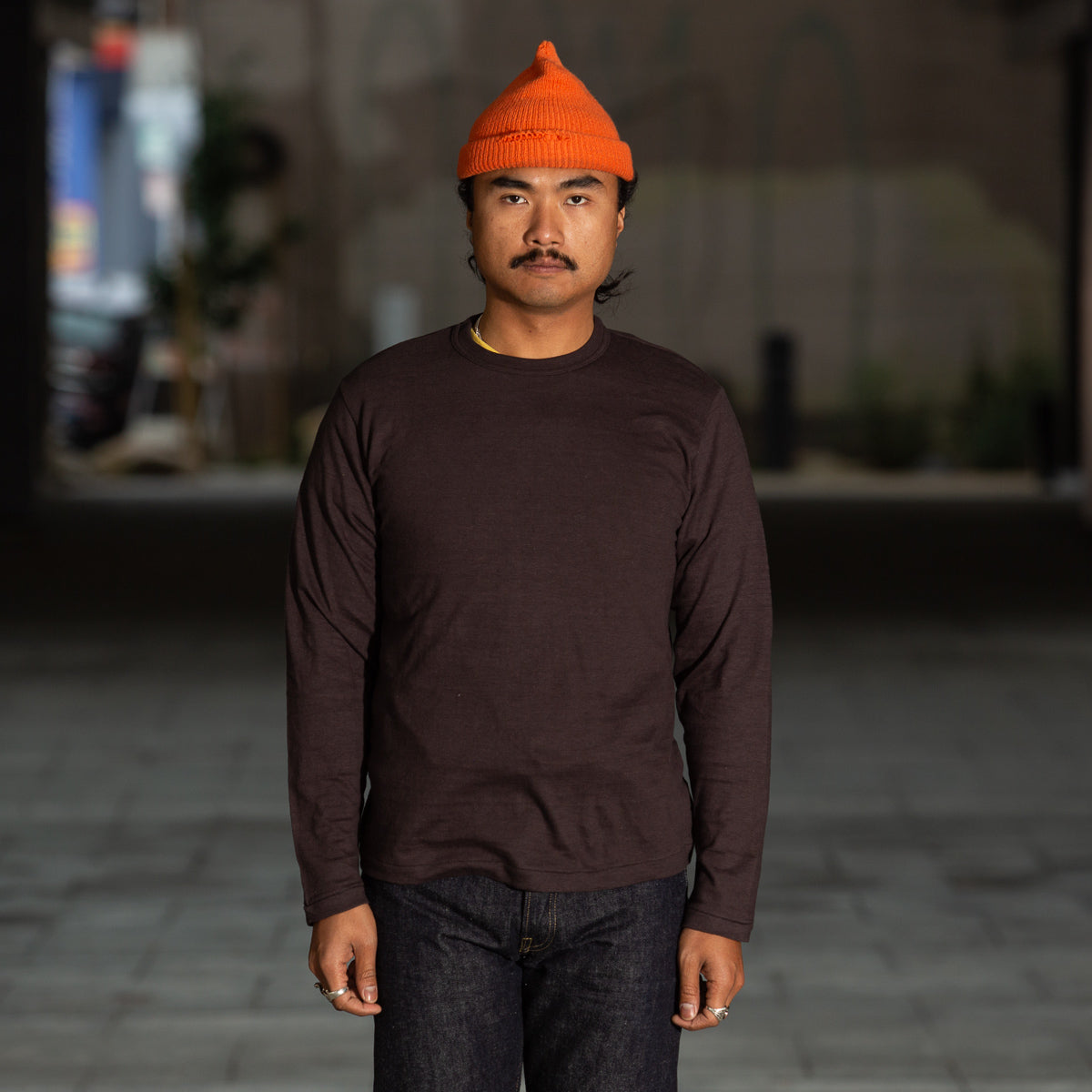 Warehouse Long Sleeve Crew Neck Tee - Black - Standard & Strange