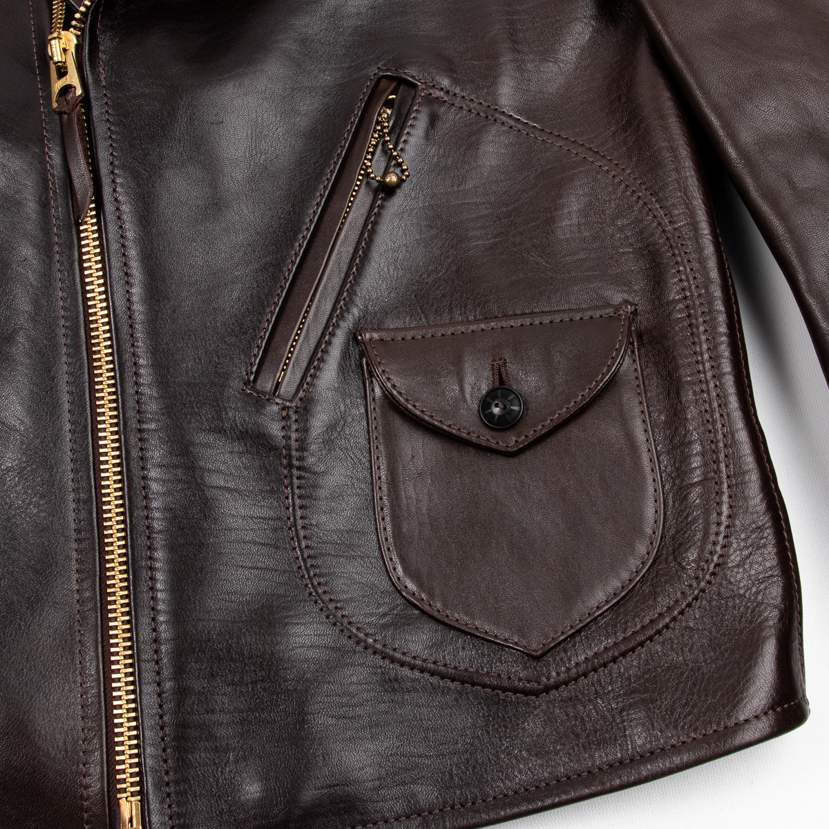 Y'2 Leather Black Hand Dyed Horsehide Double Rider Jacket (HR-56) - Standard & Strange