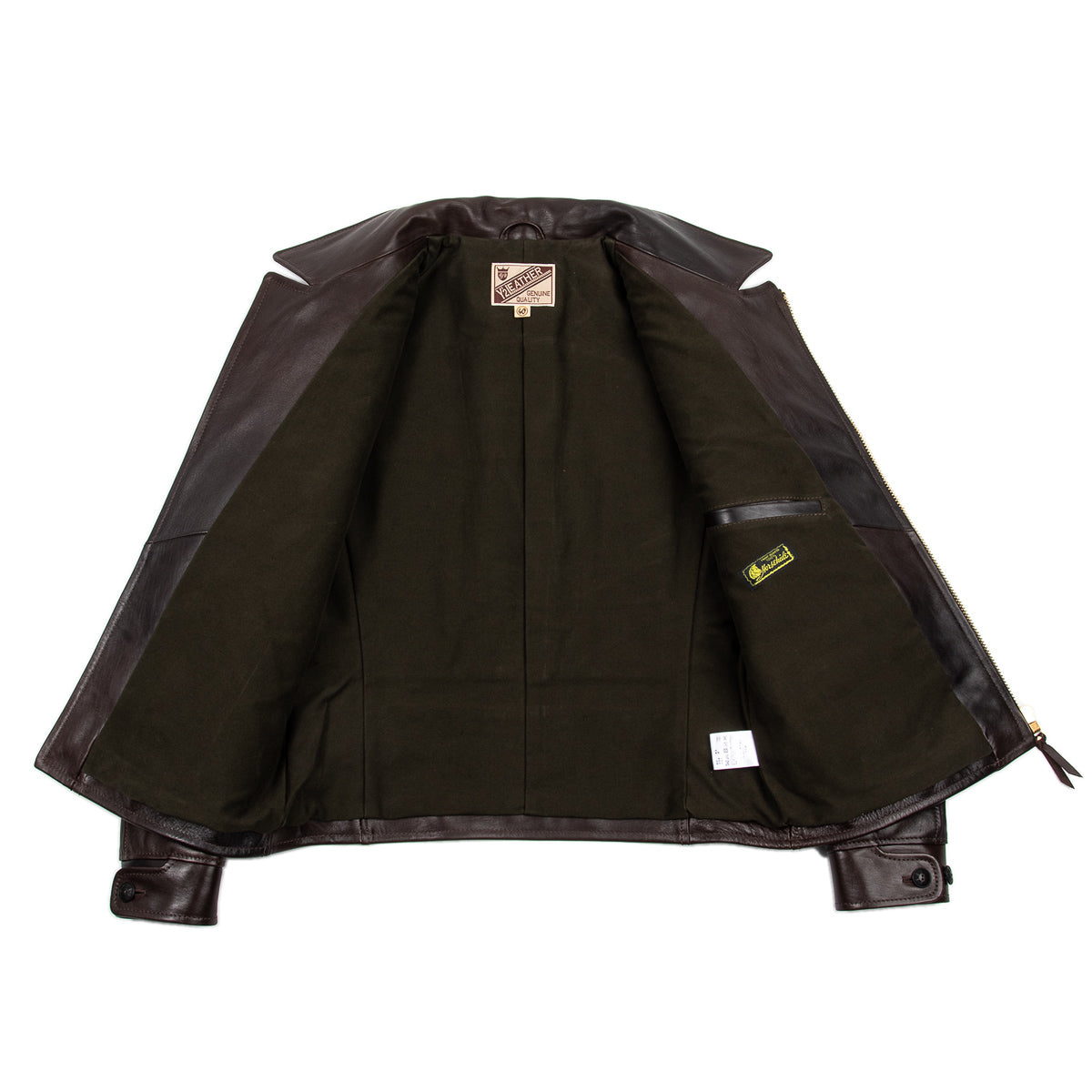 Y'2 Leather Black Hand Dyed Horsehide Double Rider Jacket (HR-56) - Standard & Strange