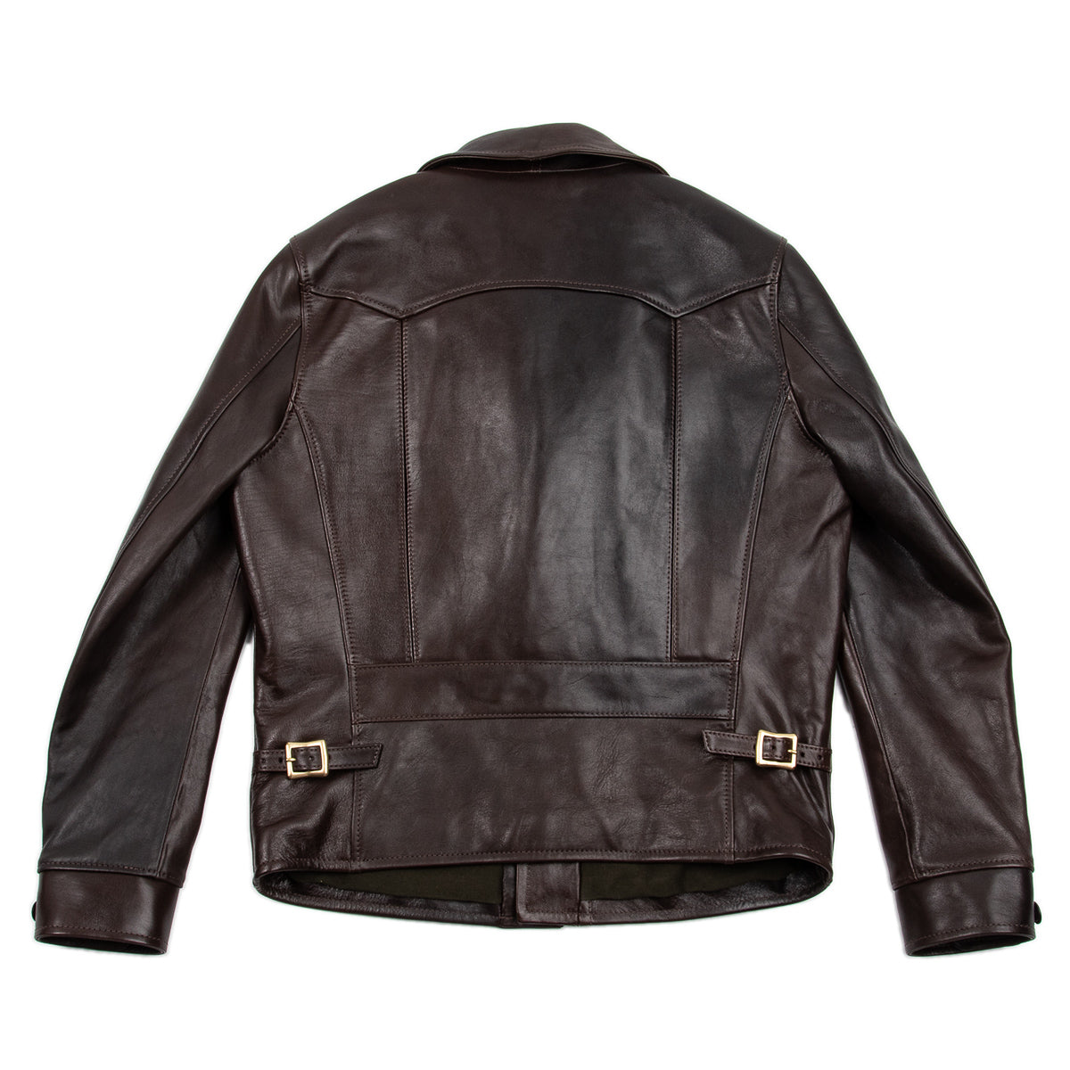 Y'2 Leather Black Hand Dyed Horsehide Double Rider Jacket (HR-56) - Standard & Strange