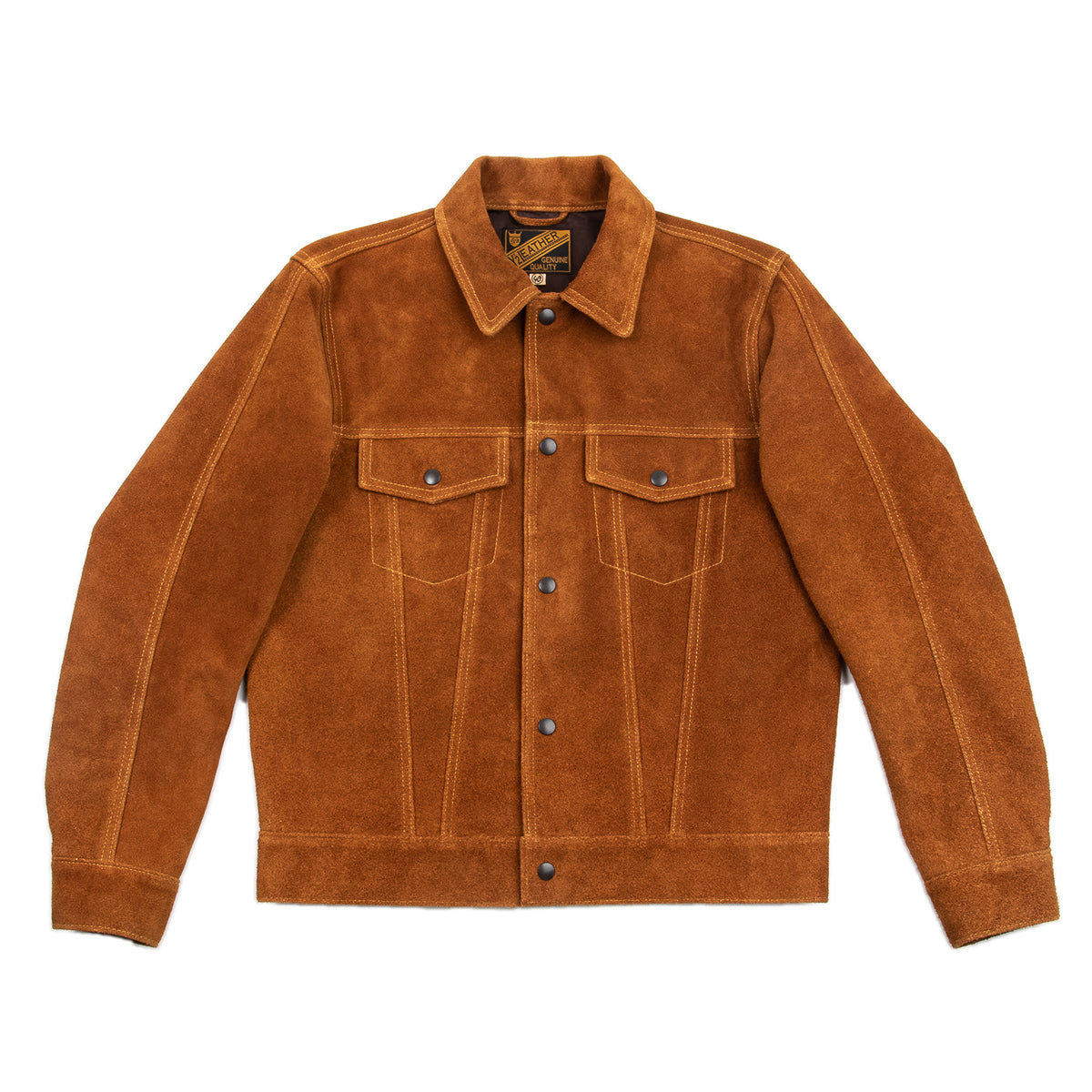 Y'2 Leather Steer Suede 3rd Type Jacket - Camel (TB-139) - Standard & Strange