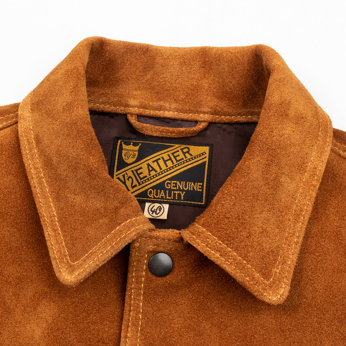 Y'2 Leather Steer Suede 3rd Type Jacket - Camel (TB-139) - Standard & Strange