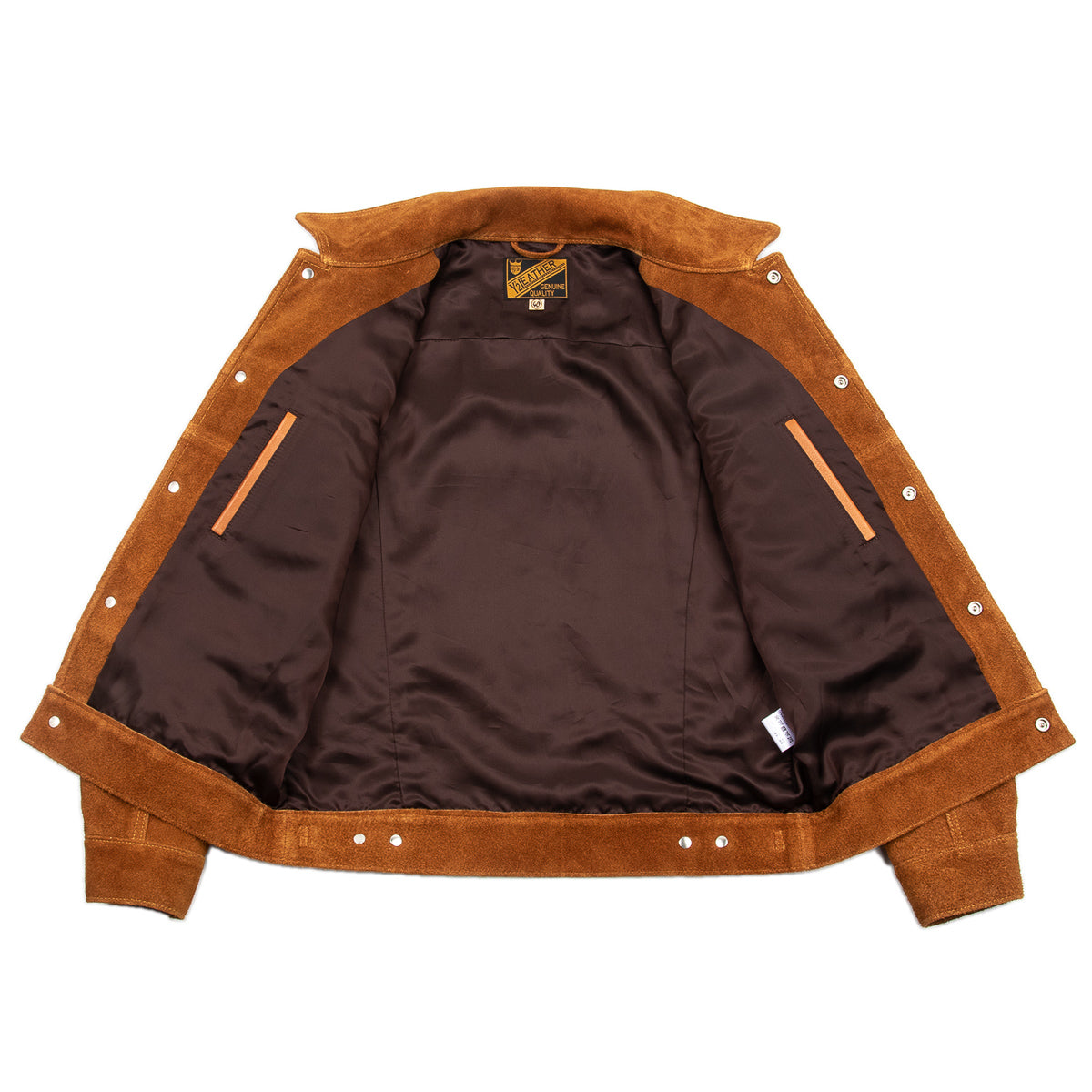 Y'2 Leather Steer Suede 3rd Type Jacket - Camel (TB-139) - Standard & Strange
