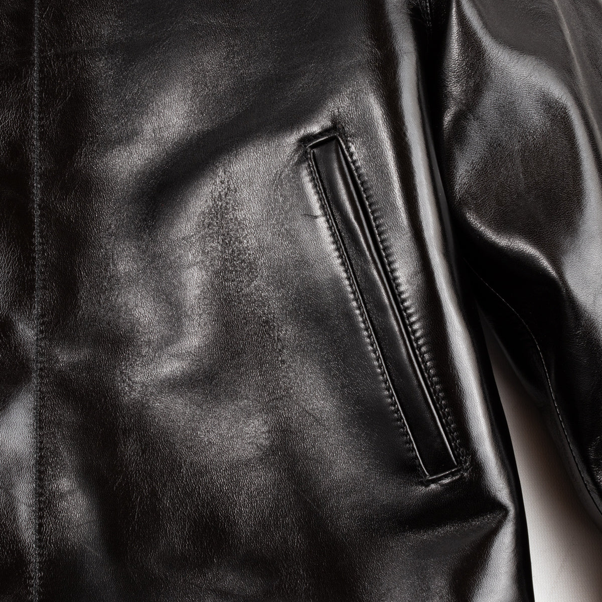 Y'2 Leather Aniline Horse N-1 Deck Jacket - Black (LN-1) - Standard & Strange